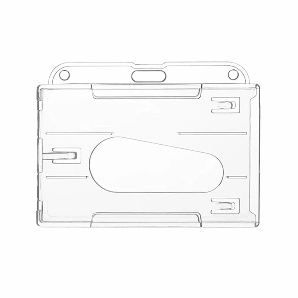 10 szt. 91 x 69 mm etui na dowód osobisty, dwustronne, przezroczyste etui na karty z przegródką na kciuk, etui ochronne, produkty biurowe