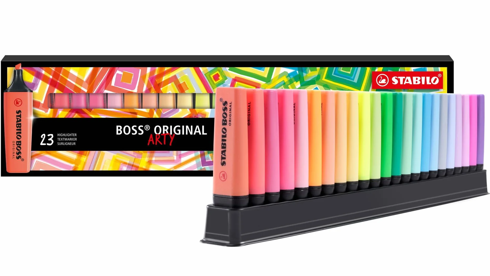 Stabilo Boss Original Zakreślacze, Wielokolorowy, 23 sztuki
