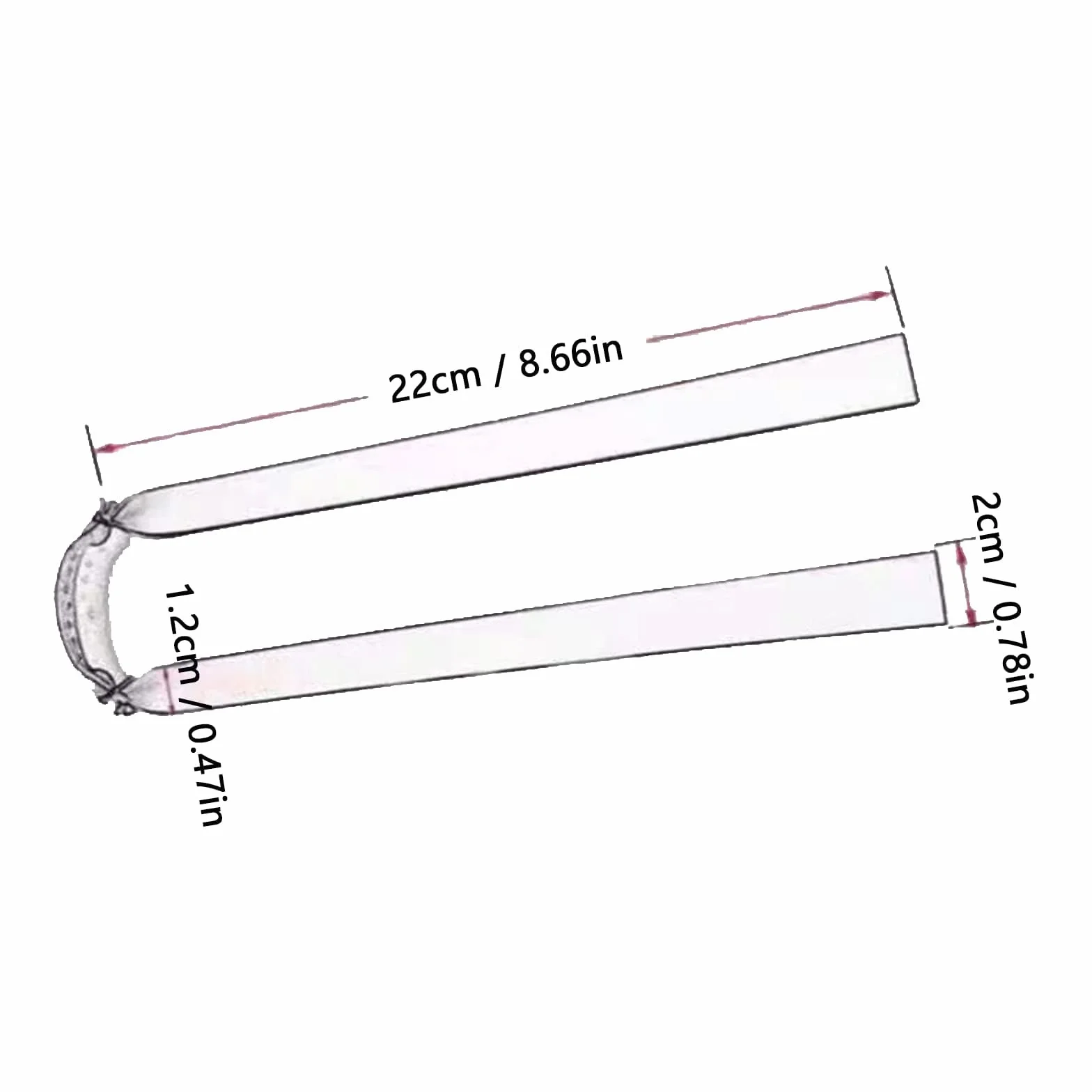 Gumowe taśmy do procy 12 sztuk 2,0 mm płaskie pogrubione na polowania katapulty