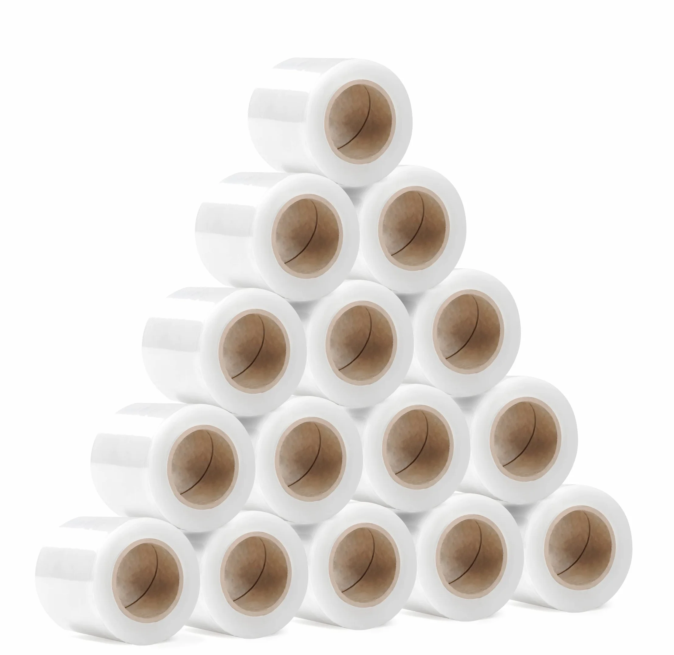 RAGO Folia Stretch Zestaw 15 Mini Rolek 130m 15x210g Przezroczysta do Pakowania 38x31x8cm