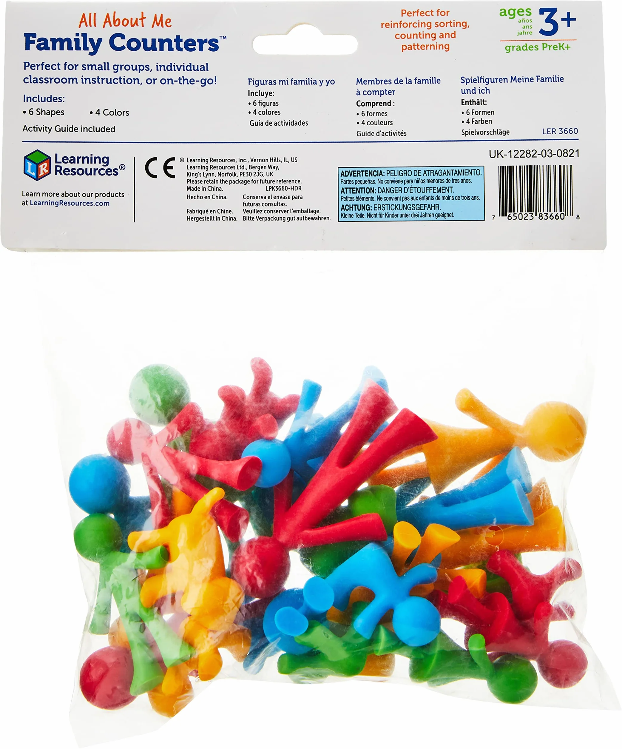 Learning Resources Wszystko O Mnie Family Counters 24-Kawałek Torba