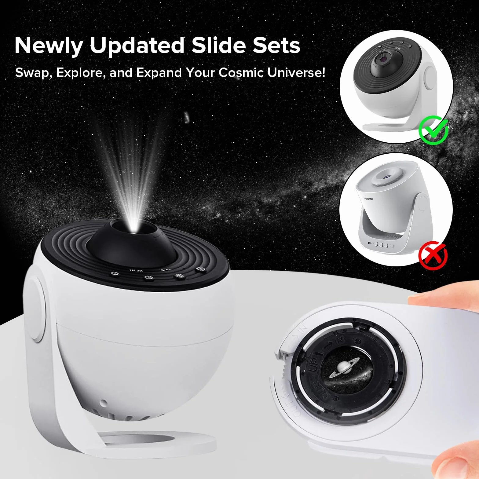 YUNRAY Galaxy Projector Disc Ultra HD Pro Version 6 Disc Set