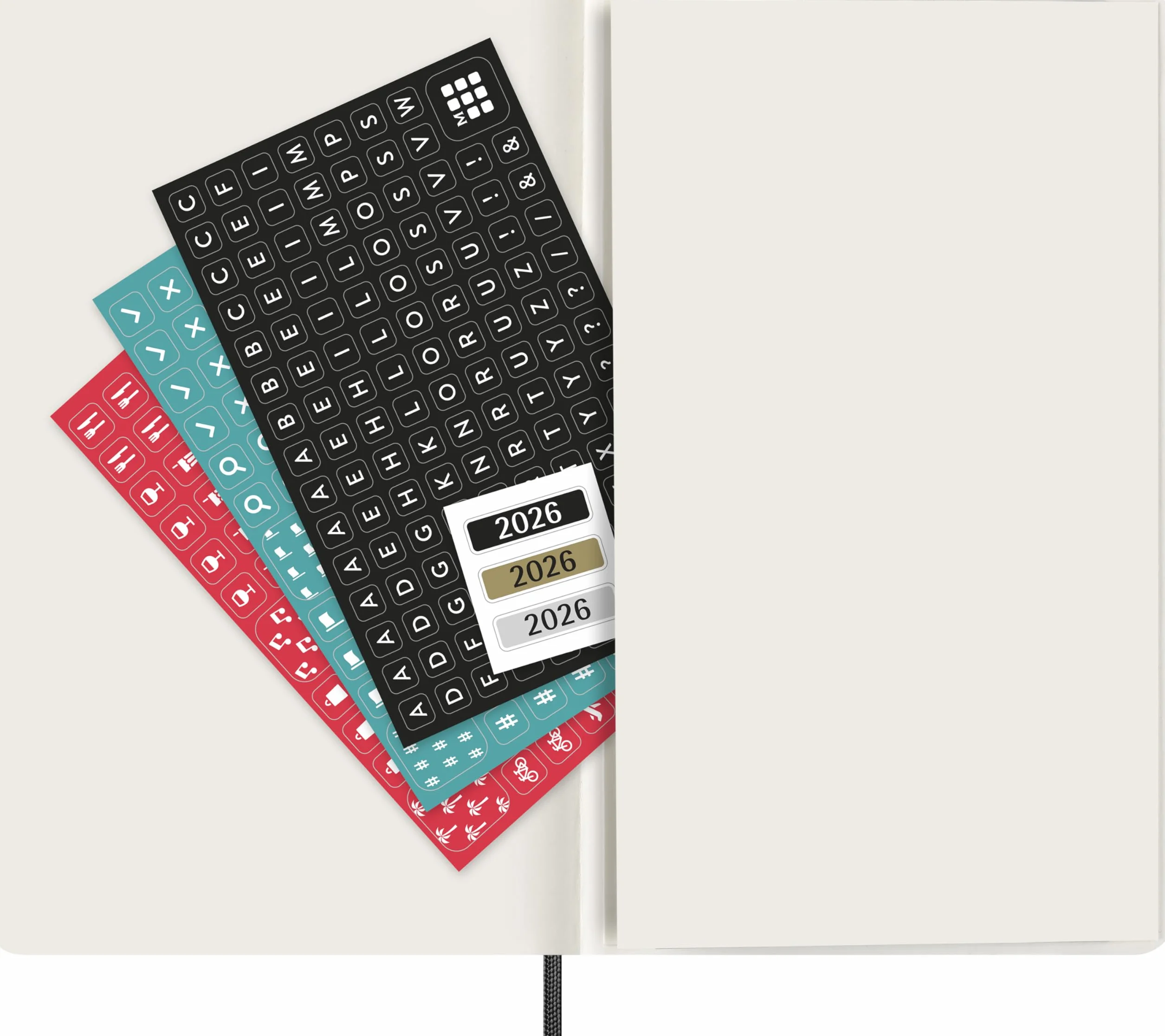 Moleskine 12 Monate Wochen Notizkalender 2026, Large/A5, Weicher Einband, Schwarz