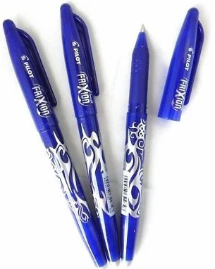 Pilot Frixion pióro kulkowe (3 pióra, niebieskie, 1)