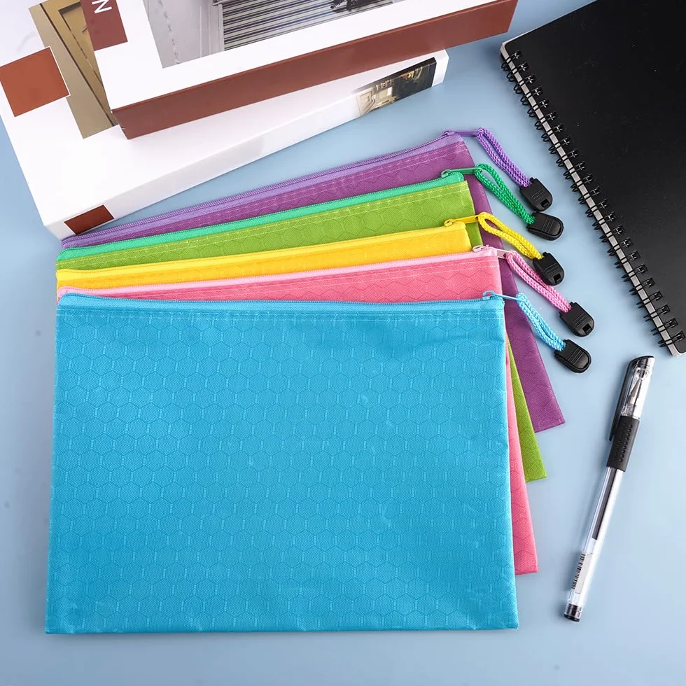 Wodoodporna torebka na pieniądze A5 z zamkiem Oxford organizer gotówki bankowa