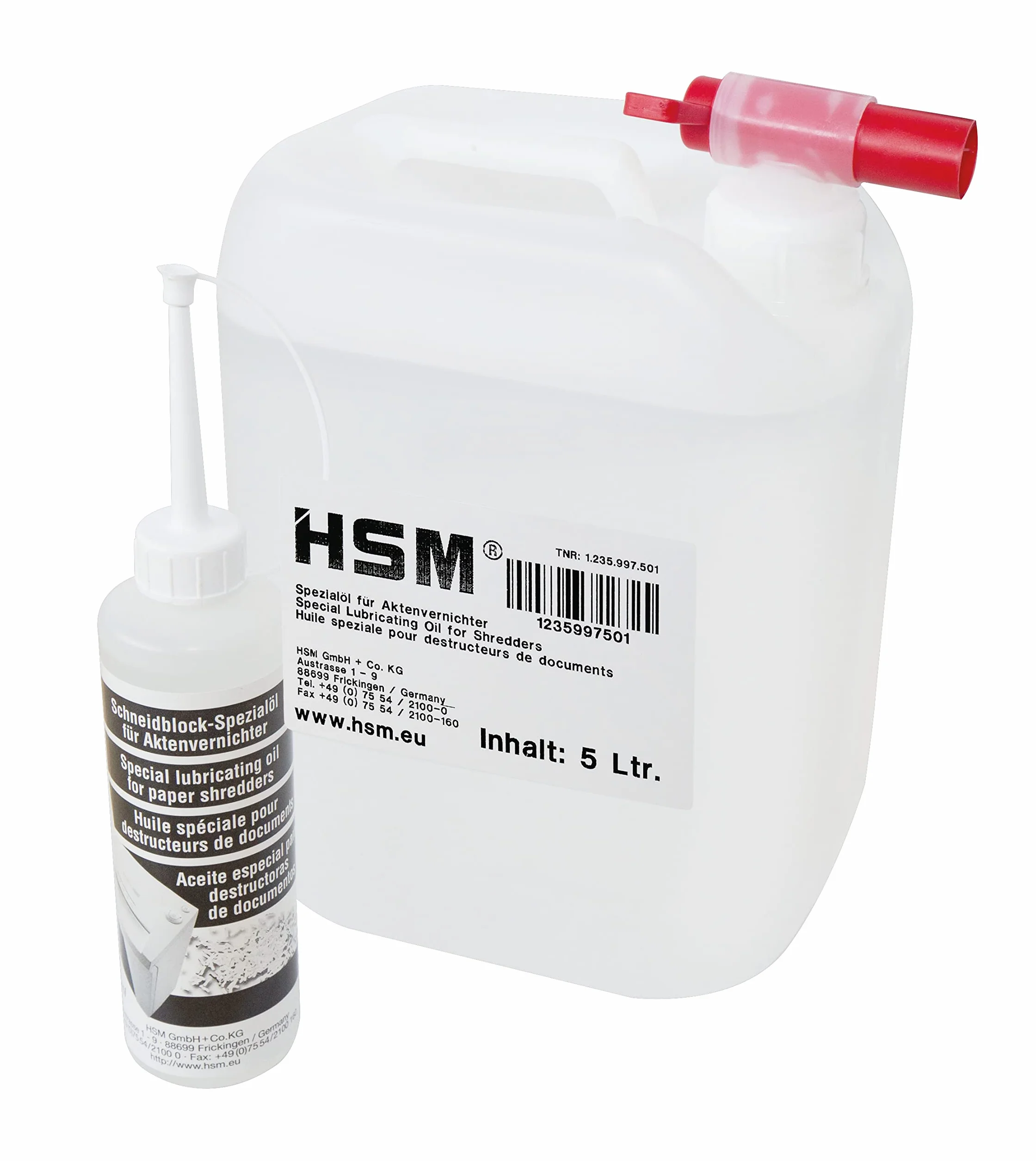 Hsm 1235997403 Olej Smarowy do Niszczarki, Biały, 250 ml