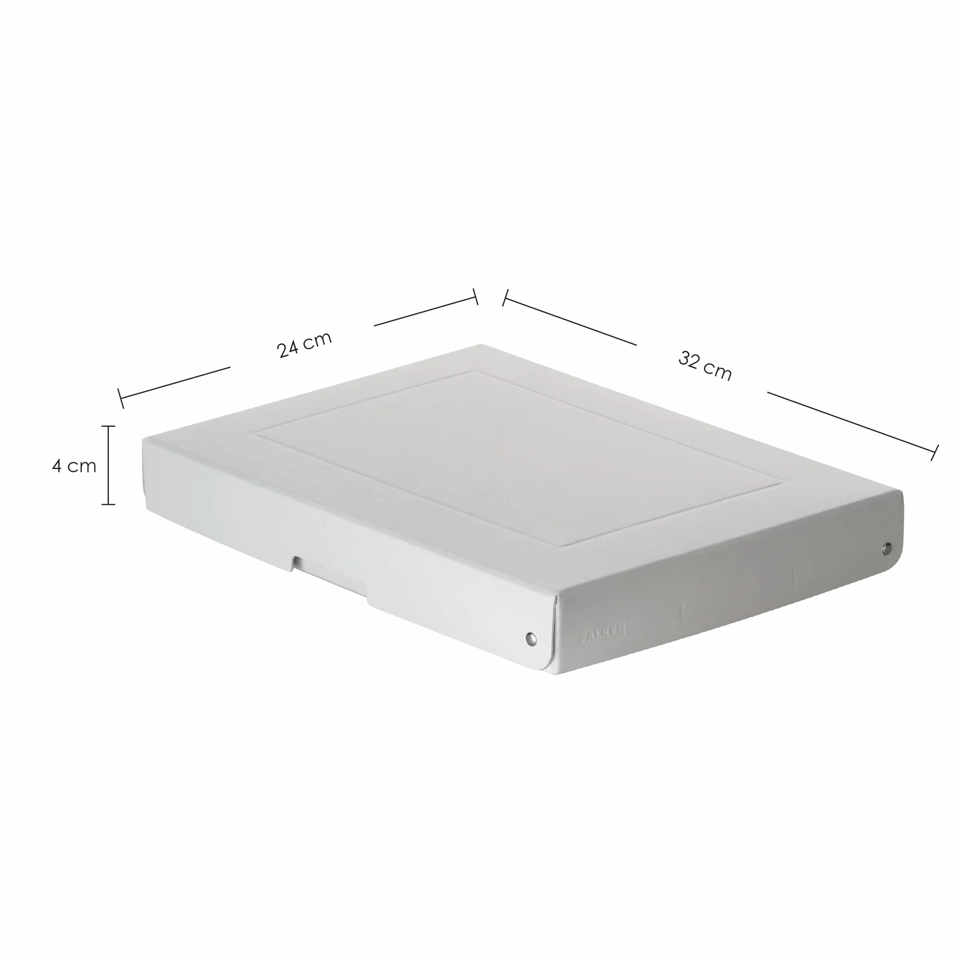 FALKEN Oryginalne pudełko do przechowywania PureBox Pro. Made in Germany. 40 mm wysokości DIN A4 odporne na starzenie, bezkwasowe pudełko do przechowywania z pokrywką, nadaje się do archiwizacji,
