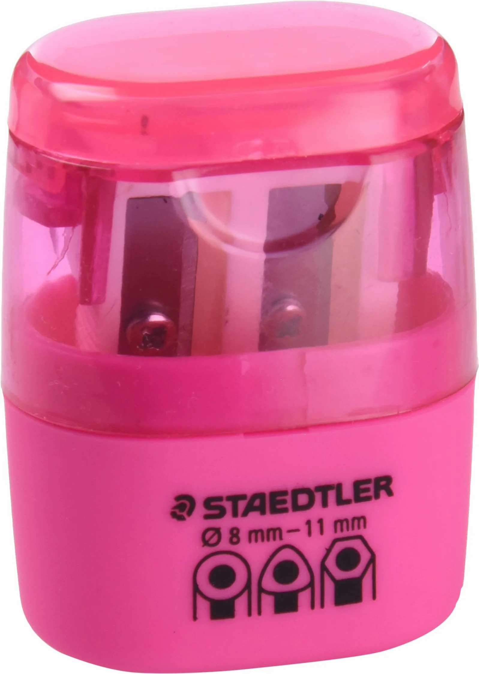 Staedtler 51260F20BK podwójna temperówka, neonowy róż