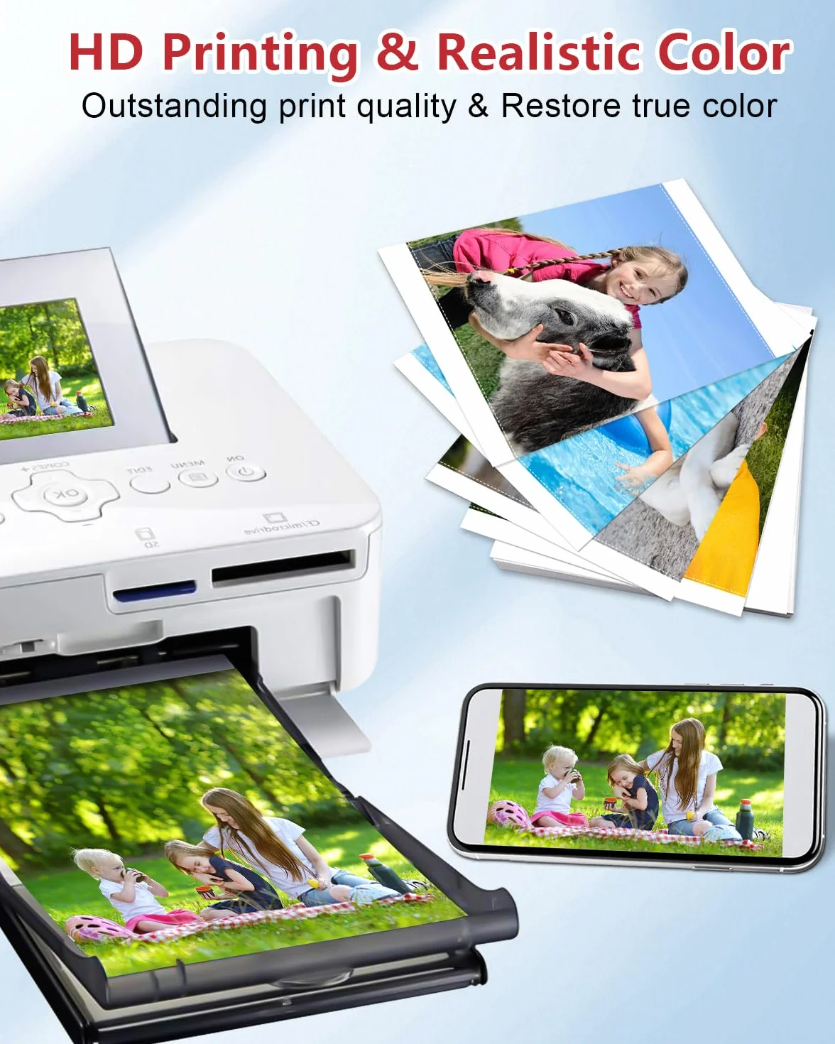 Cruxer Compatible for Canon Selphy CP1300 CP1500 papier fotograficzny KP-36 3115B001(AA) 10x15 Photo Paper for Cannon Selphy CP CP910 CP780 CP760 CP1000 CP1200, arkusz 36 Papier + 1 Kartridż