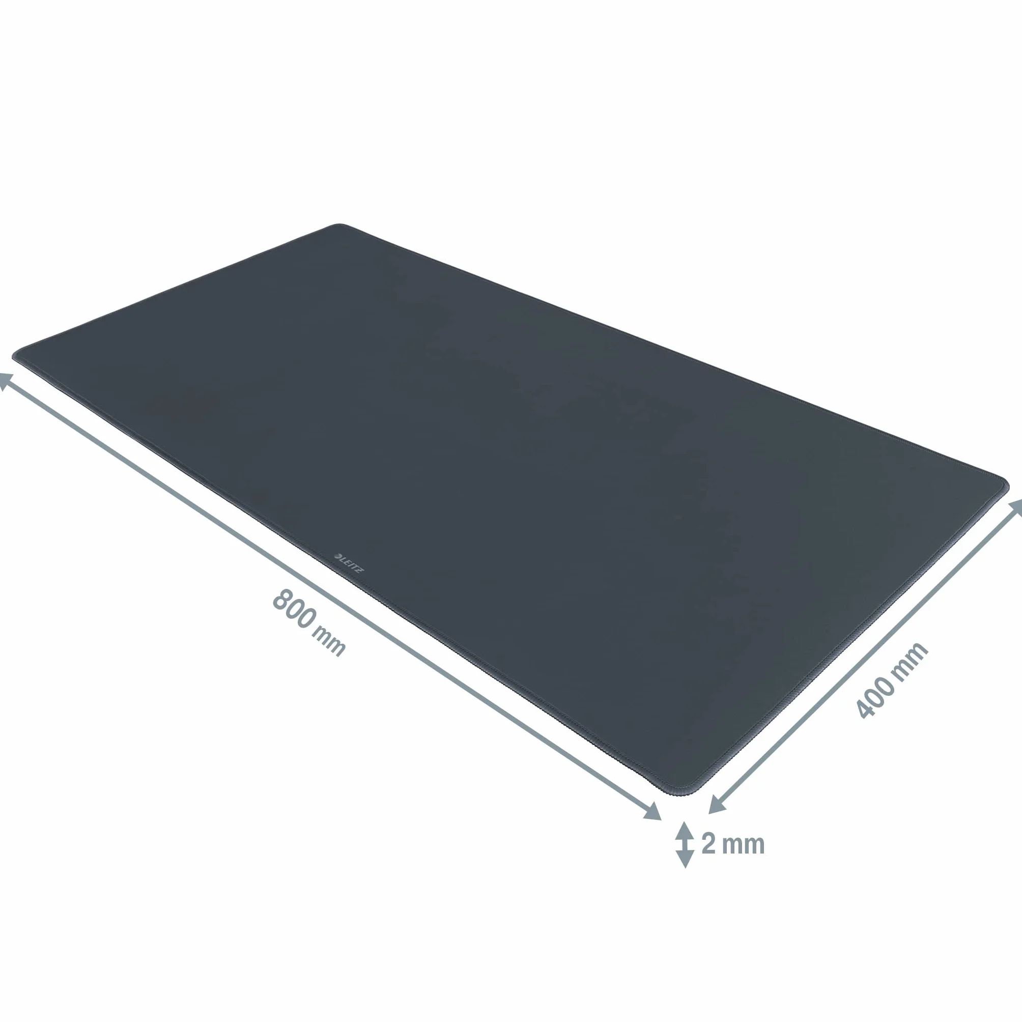 Leitz Duża Mata na Biurko Cosy 80×40 cm Ochronna Podkładka Antypoślizgowa Aksamitny Szary