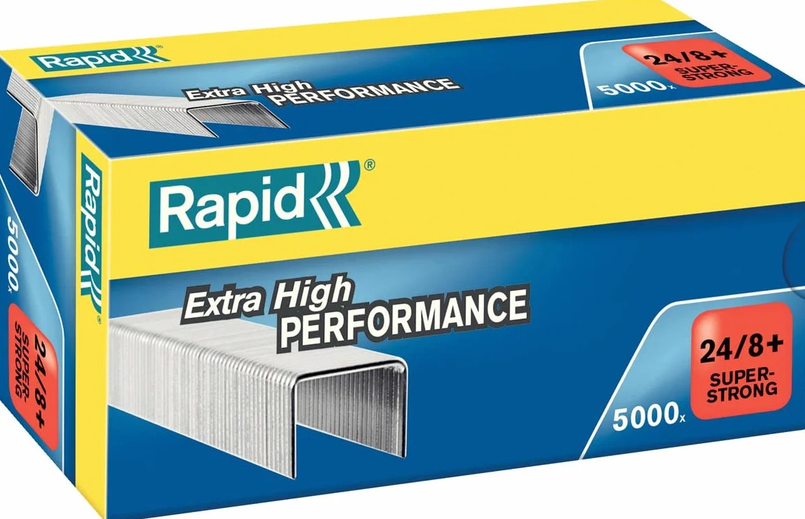 Rapid Zszywki Super Strong 24/8+ 5M, 5000 sztuk