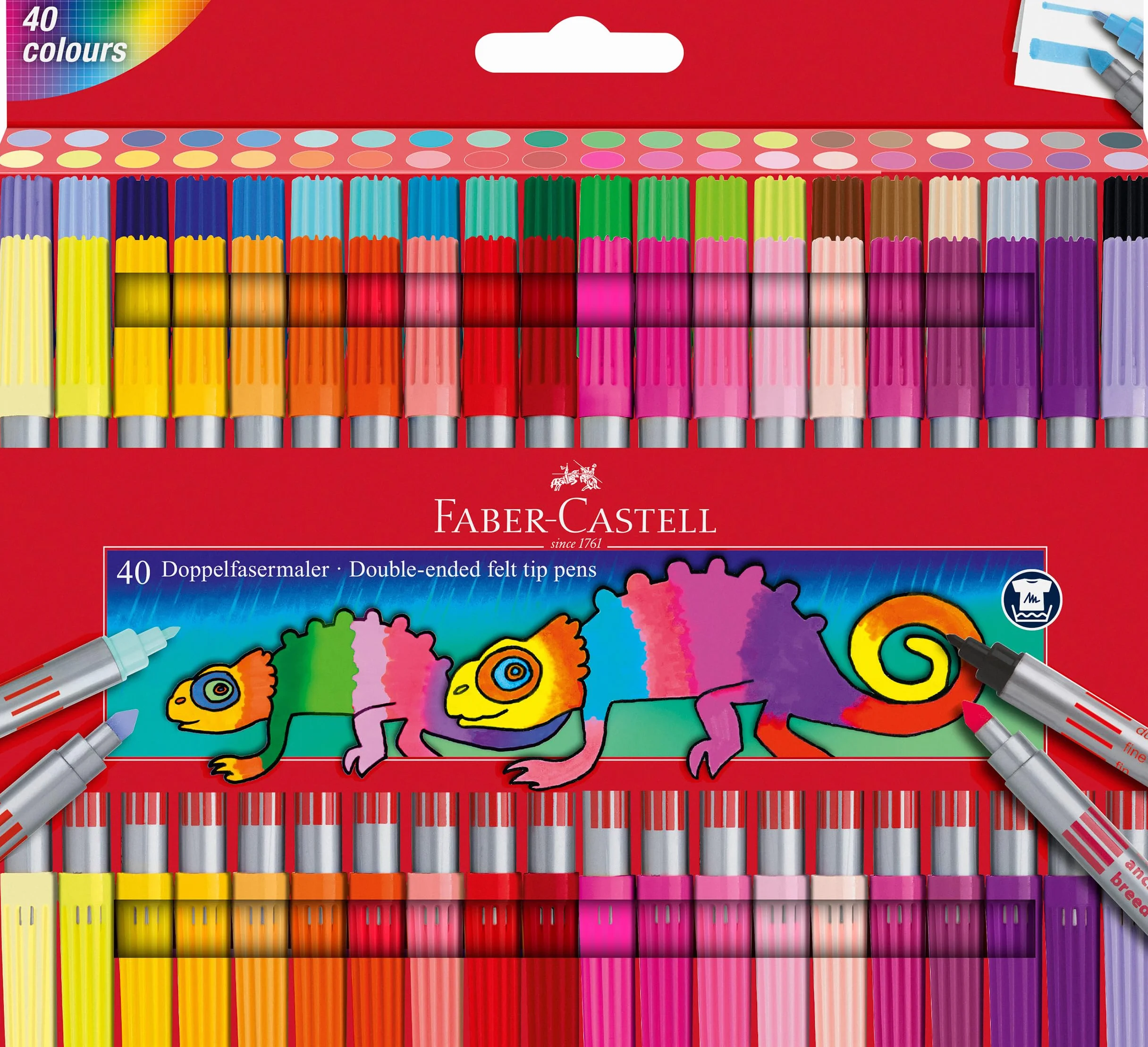 Faber-Castell Zestaw flamastrów 40 podwójnych końcówek