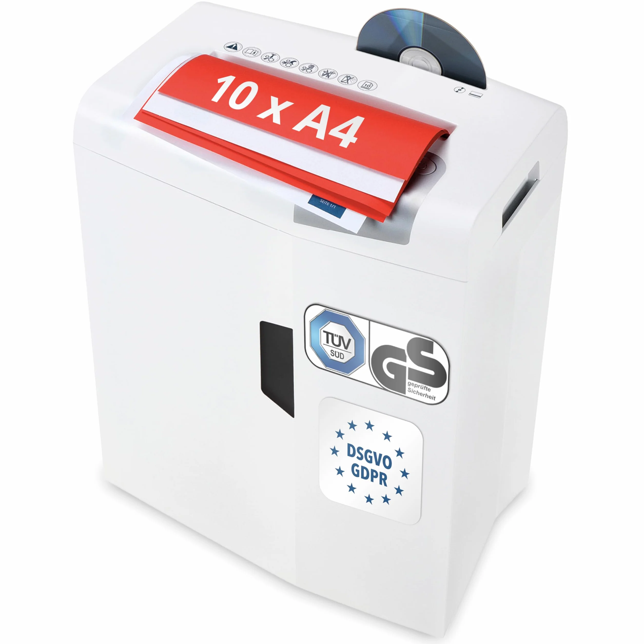 Hsm Shredstar X10 Niszczarka, Biały, do 10 arkuszy