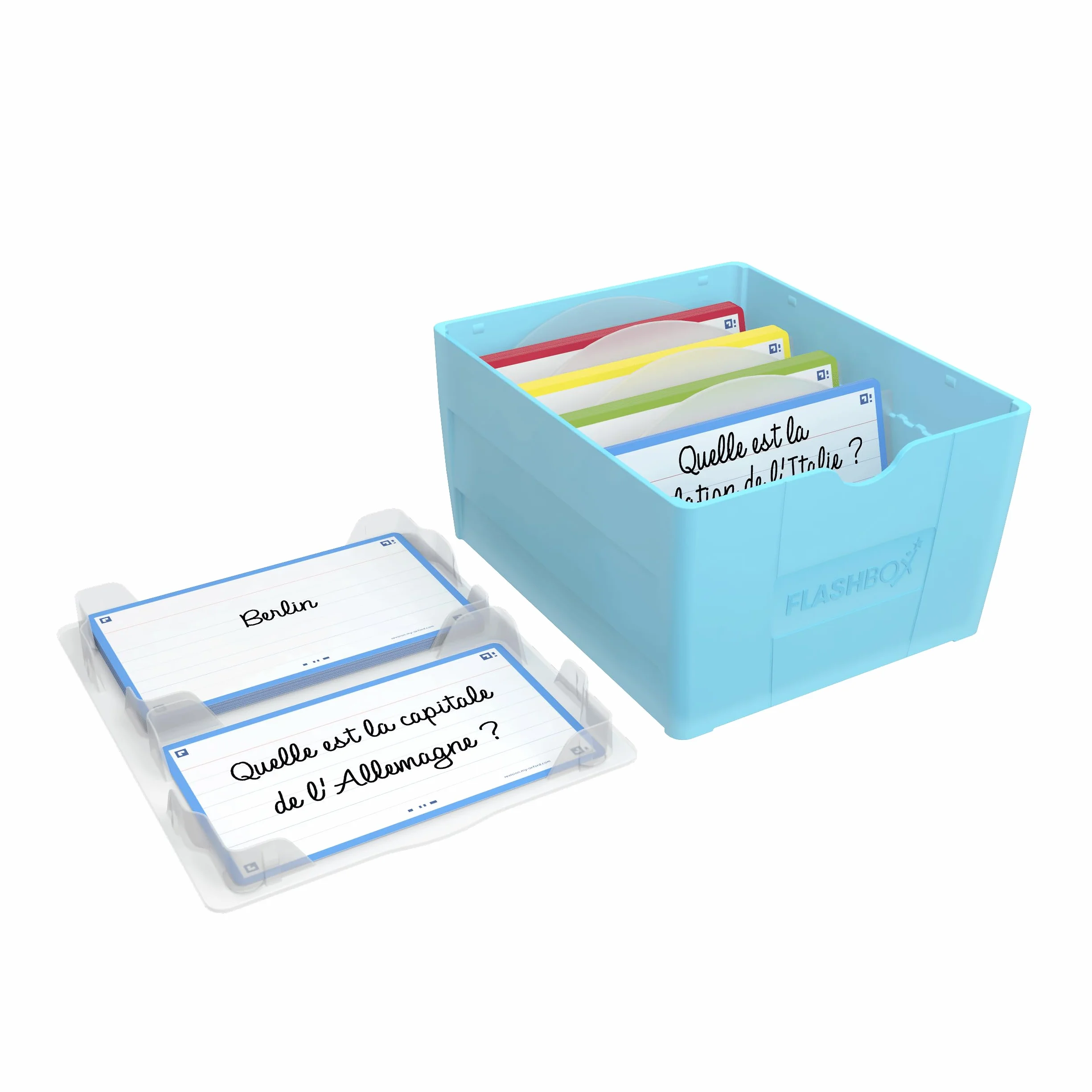 OXFORD Flashbox Pudełko na karty flash 17,3 x 14,5 cm Pastelowe niebieskie