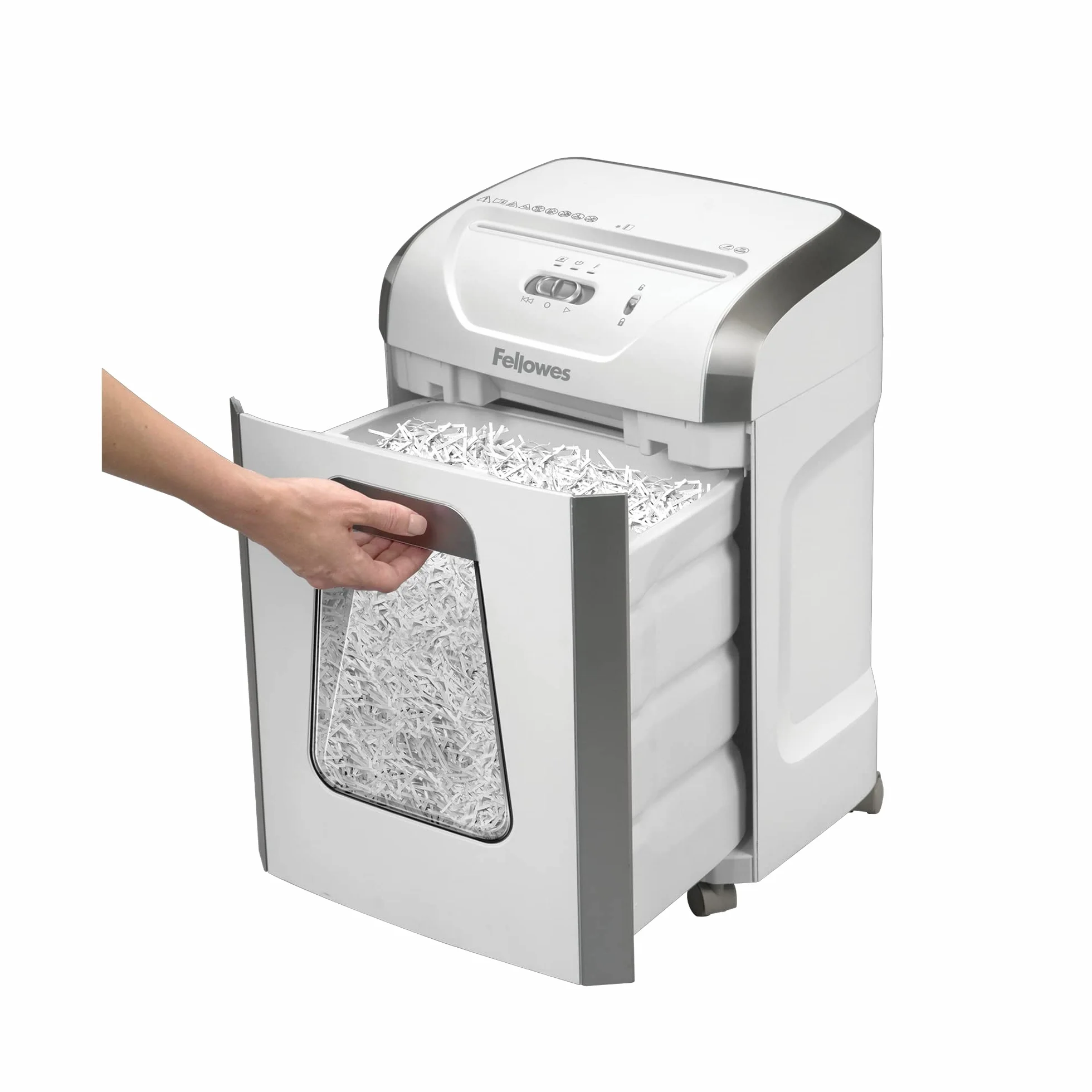 Fellowes Powershred FS-12C Niszczarka, Biały/Szary, 19 l