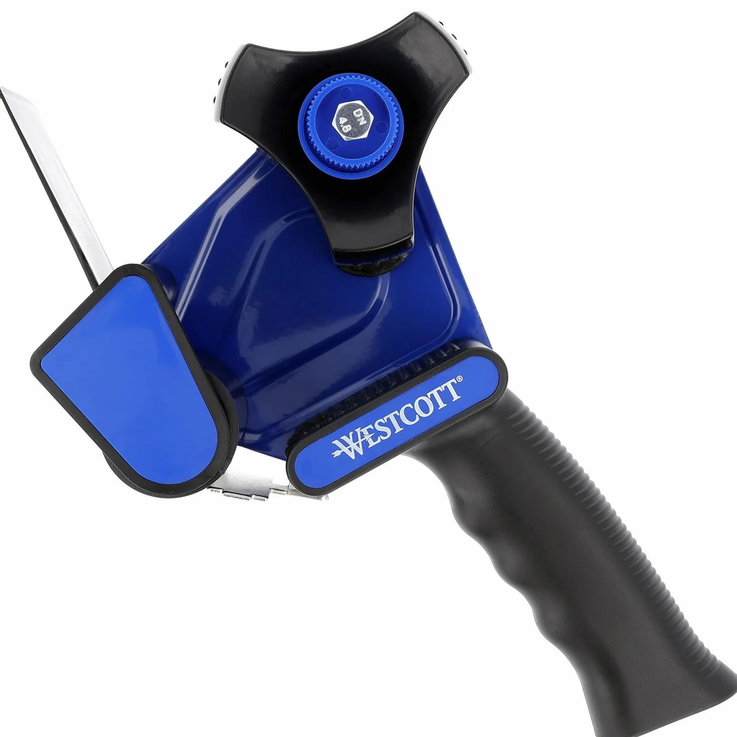 Westcott Dozownik taśmy do pakowania | Dozownik do taśmy paczkowej 50 mm x 66 m | Pistolet do taśmy z ergonomicznym uchwytem | E-730402 00