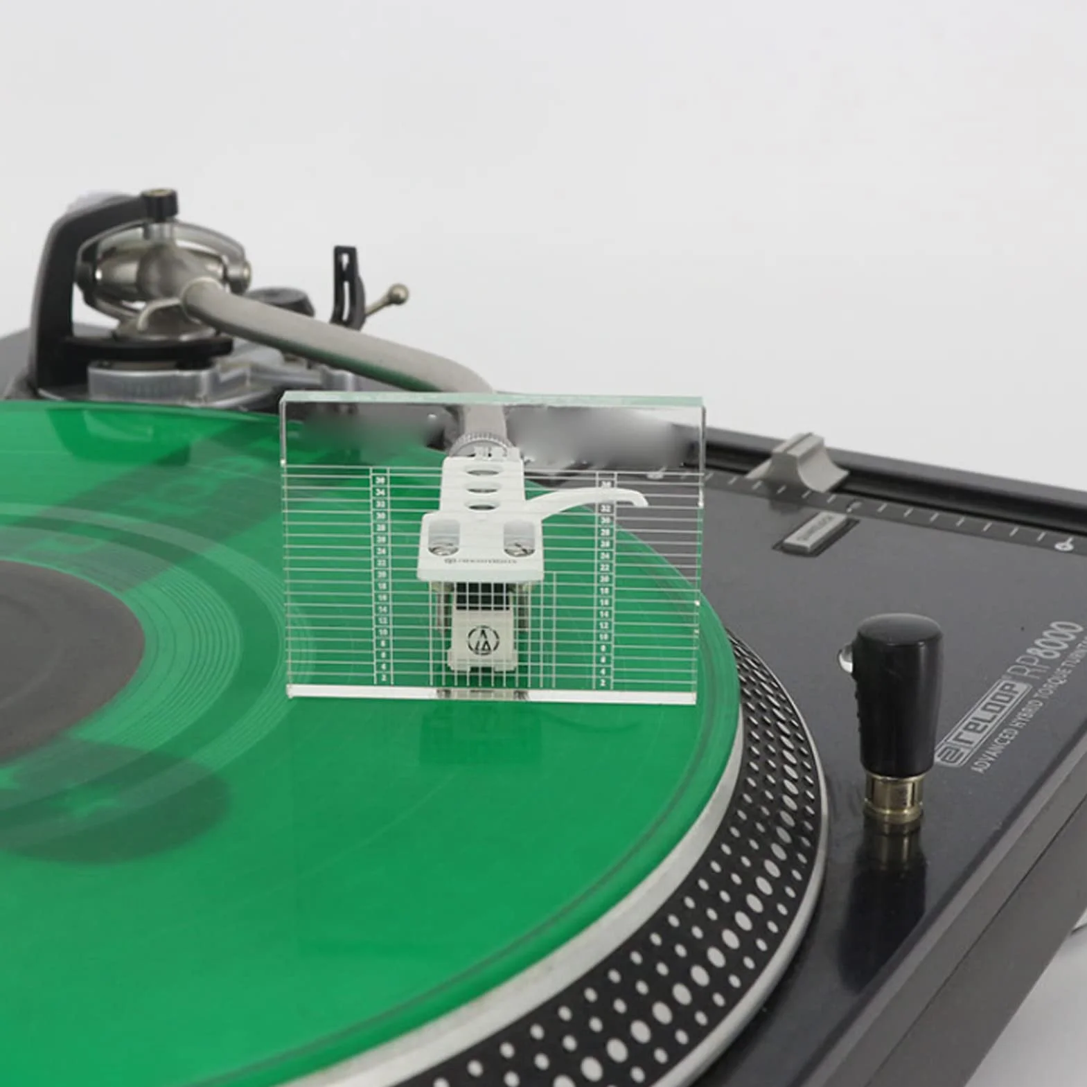 VTA Azymut Linijka LP Gramofon VTA Regulacja Balansu Linijka Tone Ramię Wkładka Skala Wyrównania do Pomiaru Wyważania Gramofon Winylowy, Wysoka Rozdzielczość, Przezroczysty Akryl