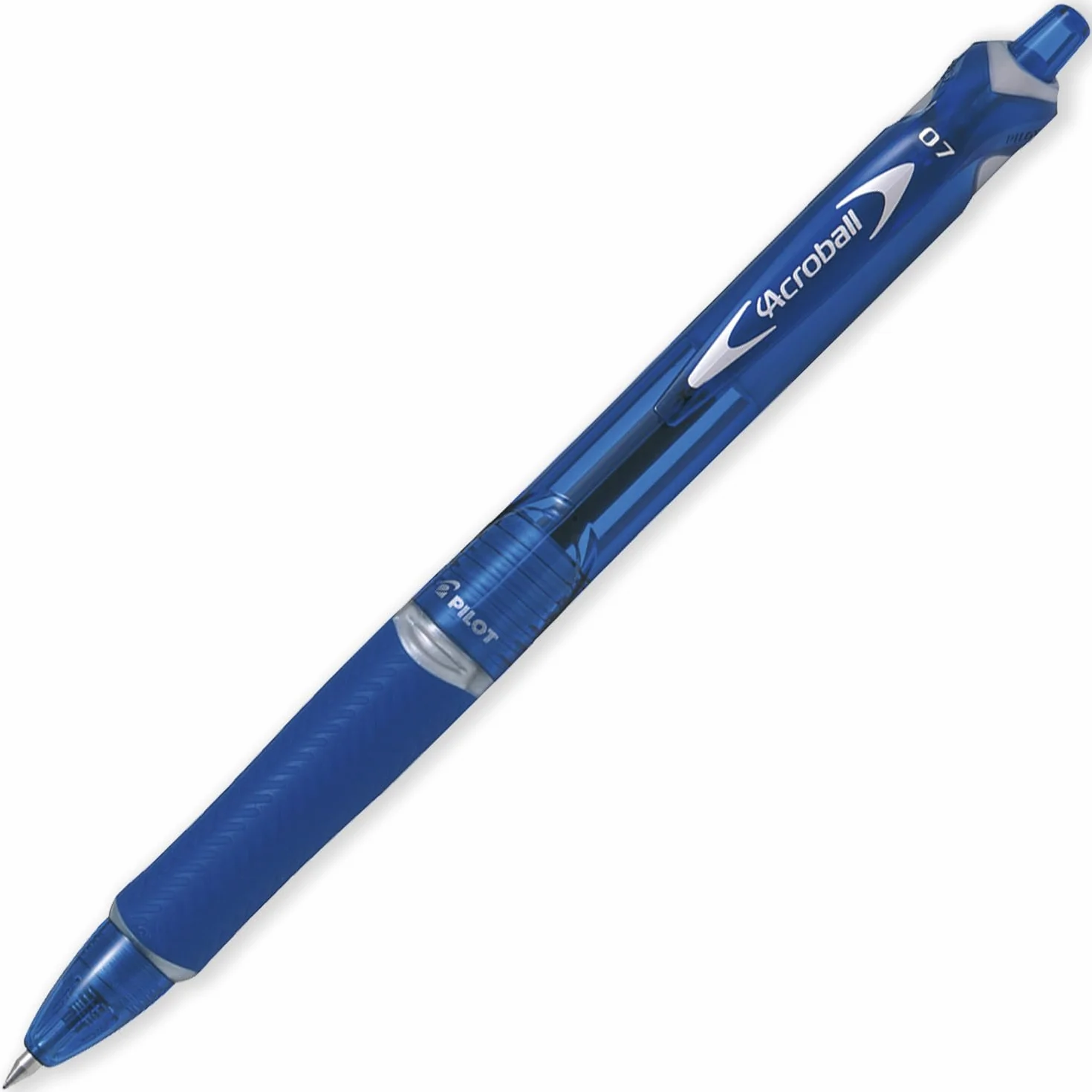 PILOT Acroball wysuwany długopis kulkowy, Begreen Range 79% z recyklingu, 3 sztuki, cienka stalówka 0,7 mm, w opakowaniu kopertowym, idealny do pisania, szkoły, domu, biura (niebieski)