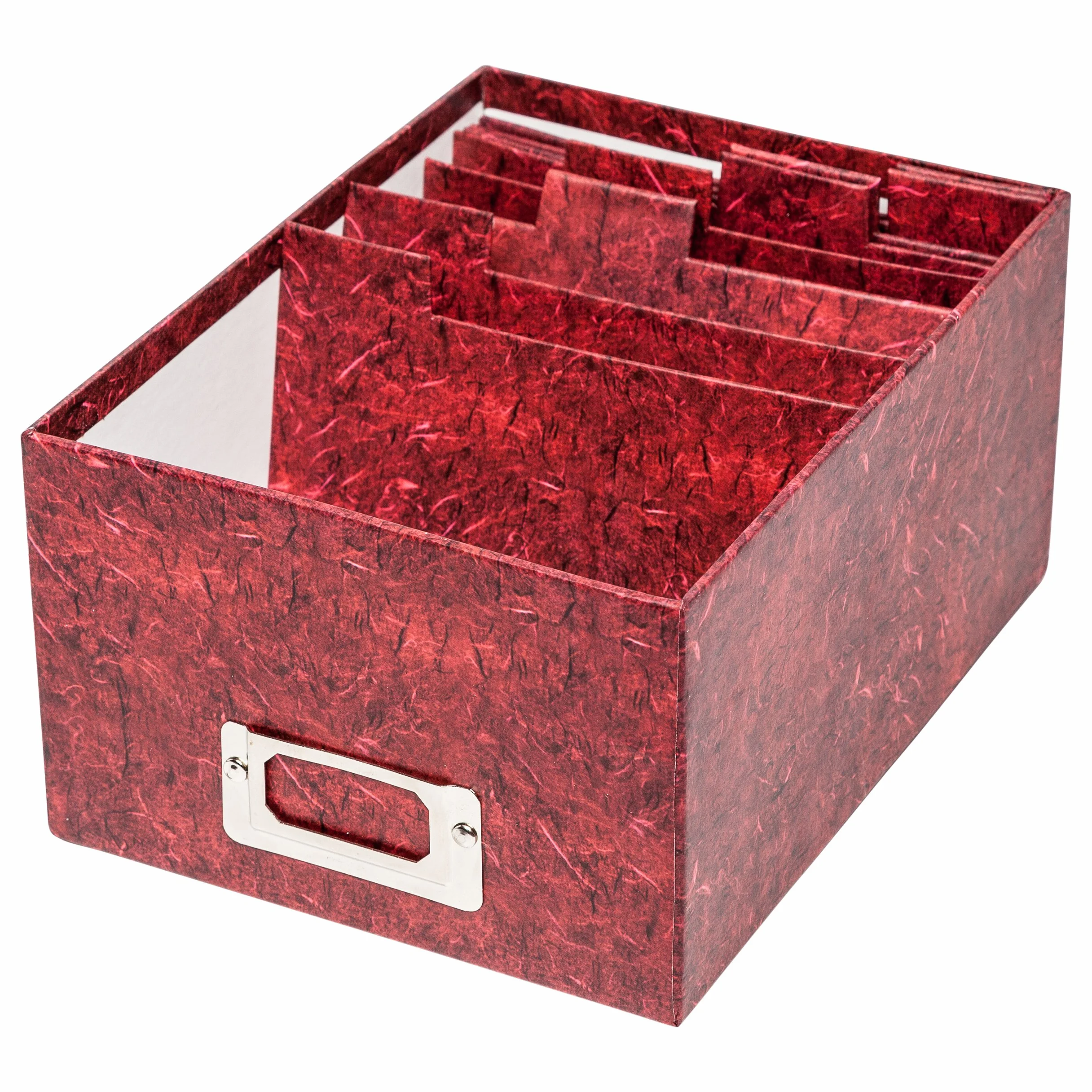 The Photo Album Company Pudełko do przechowywania zdjęć mieści 700 zdjęć w kolorze czerwonym na zdjęcia 4 x 6 ALBOX700RED