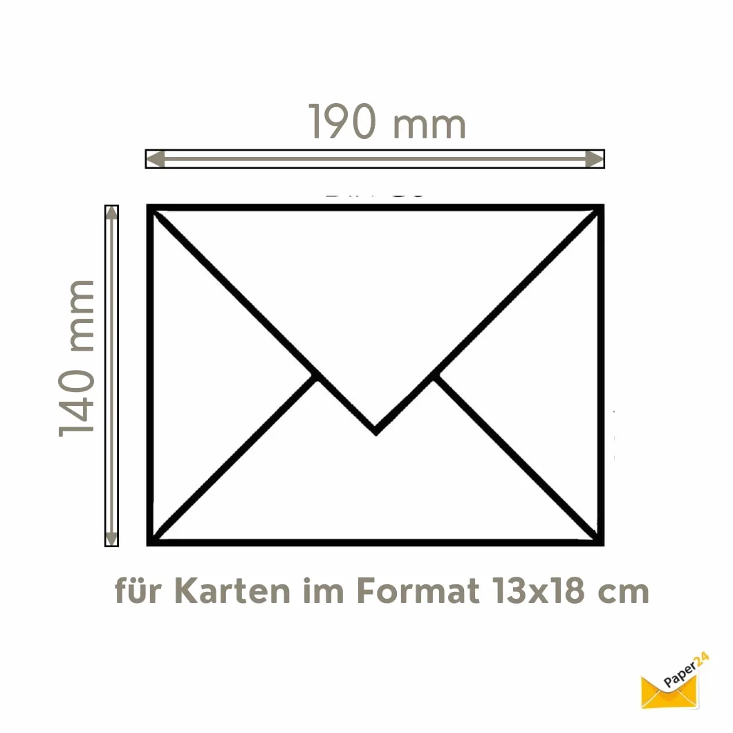 Po 25 kopert 140 x 190 mm, delikatny kremowy na ślub, urodziny i kartki z życzeniami