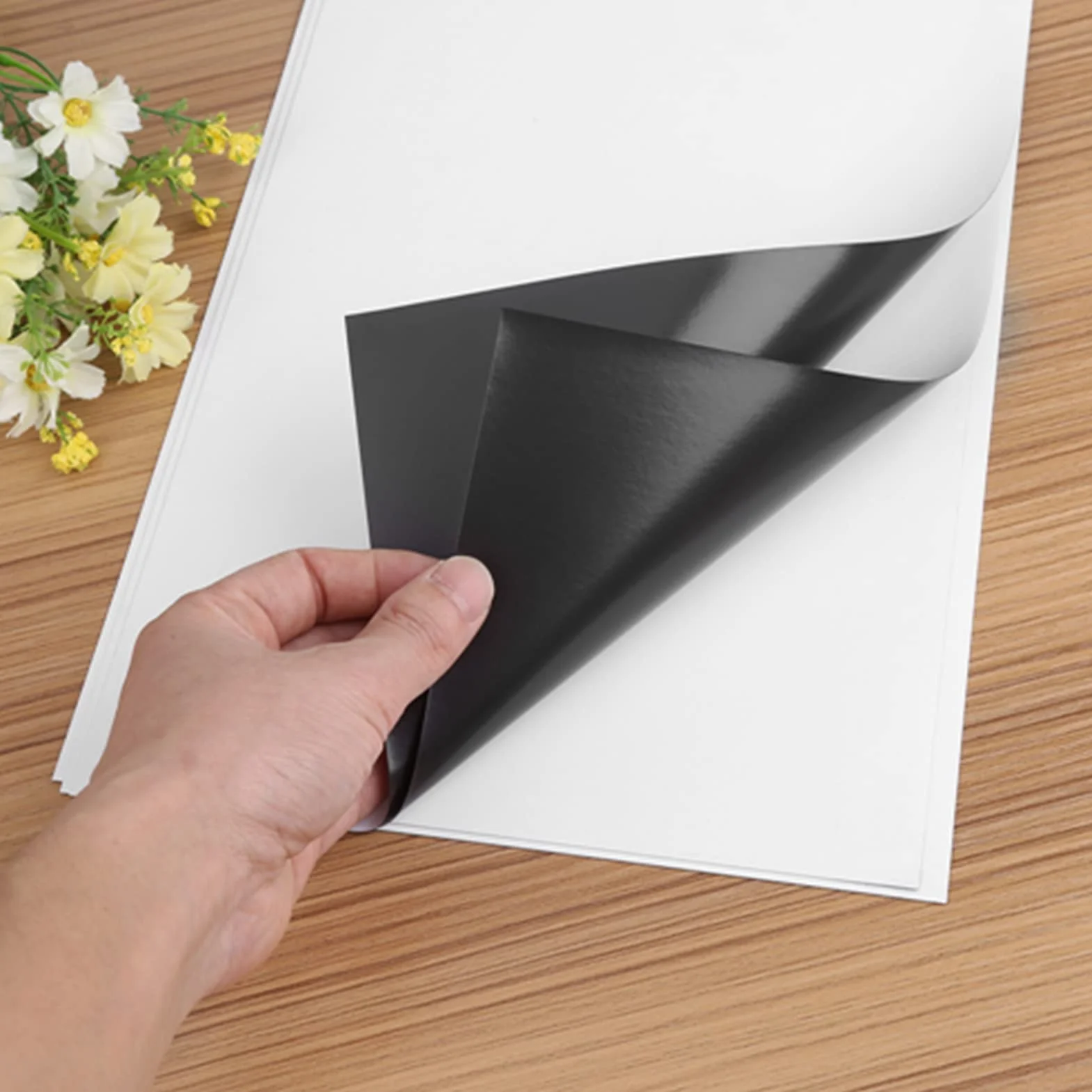 5PCS A4 Magnetyczne Drukowanie Atramentowe Arkusz do Drukowania, Magnes do Papieru do Wydrukowania, Elastyczny, łatwy w Użyciu z wspólną drukarką atramentową, Odpowiedni dla
