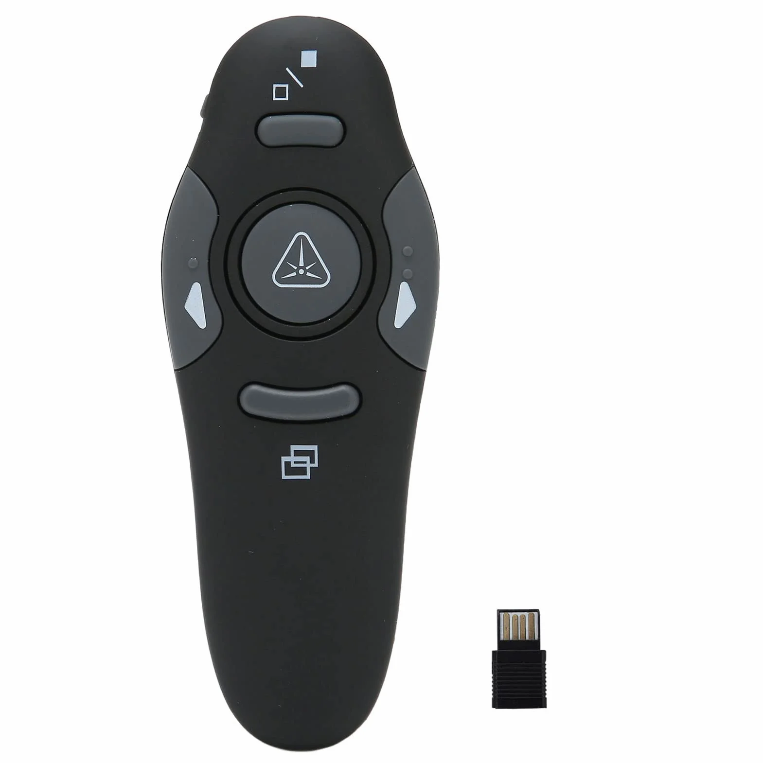 Clicker do Prezentacji, Wskaźnik Laserowy RF 2.4GHz Pilot do Prezentacji, Bezprzewodowy Clicker do Prezentacji z ergonomiczną konstrukcją do Prezentacji PowerPoint