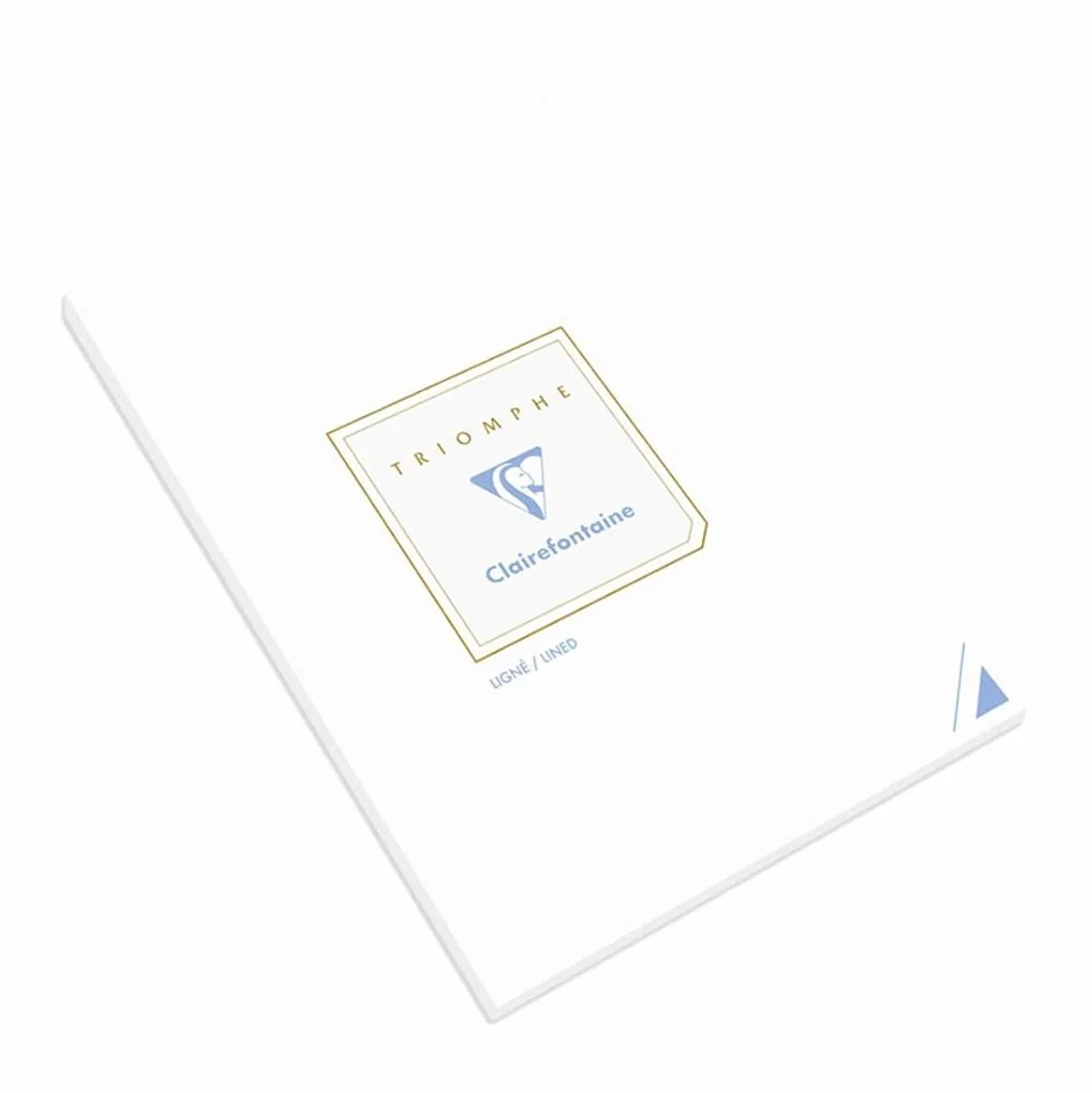 Clairefontaine 6124C – Blok korespondencyjny Triomphe 50 arkuszy w linie białych A5-14,8x21cm – 90g/m²