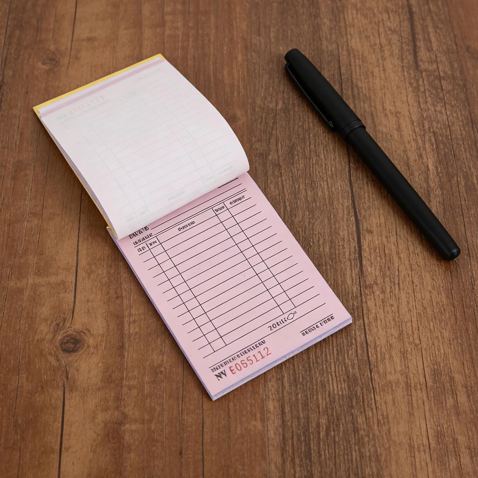 4 Sztuki Szt Carbonless Receipt Booklet Stron Kompaktowy Papierowy Notatnik Do Rachunków dla Małych Firm Work Invoice Receipt Book Do Zarządzania Zamówieniami i Finansami