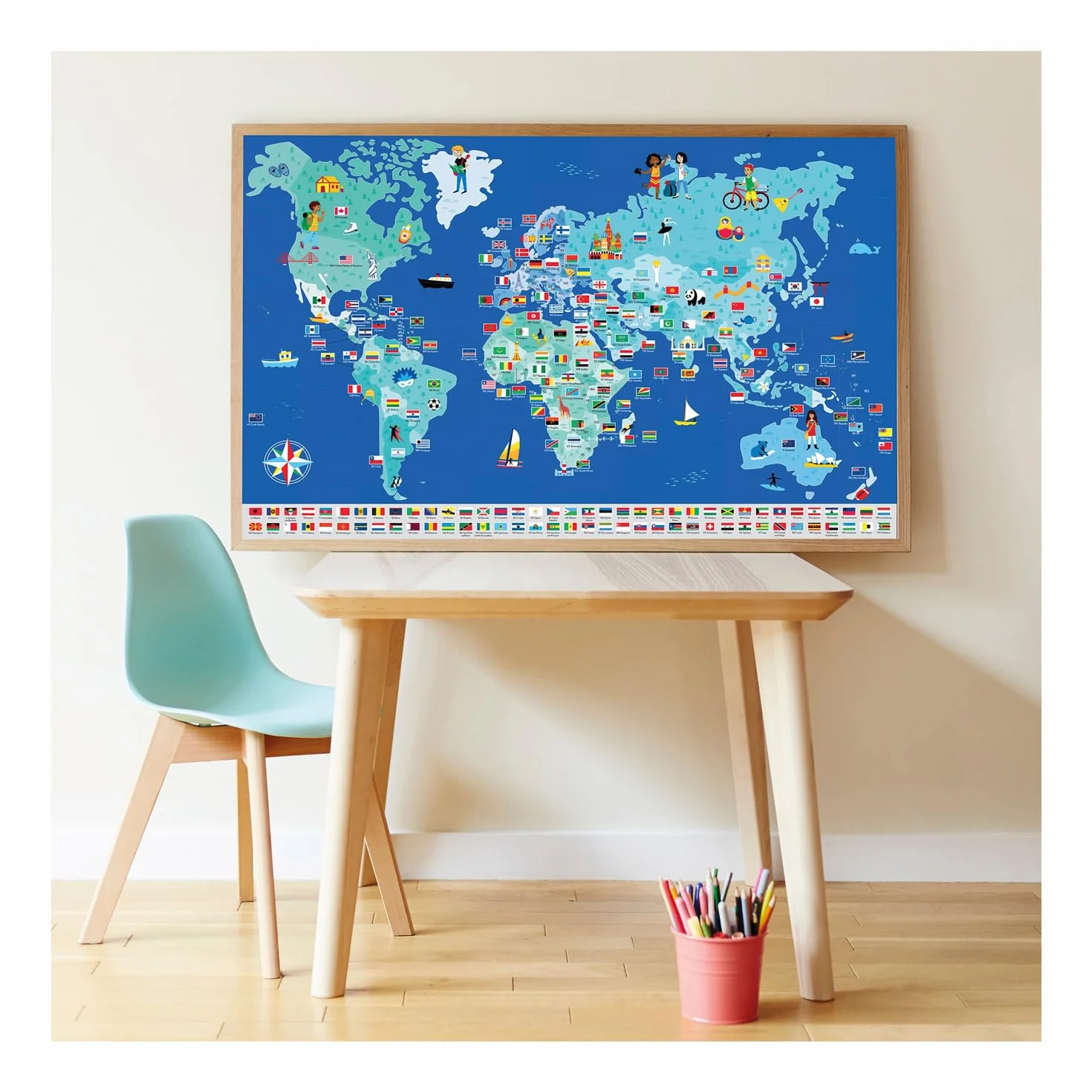 POPPIK - Lernposter & Sticker Flaggen der Welt
