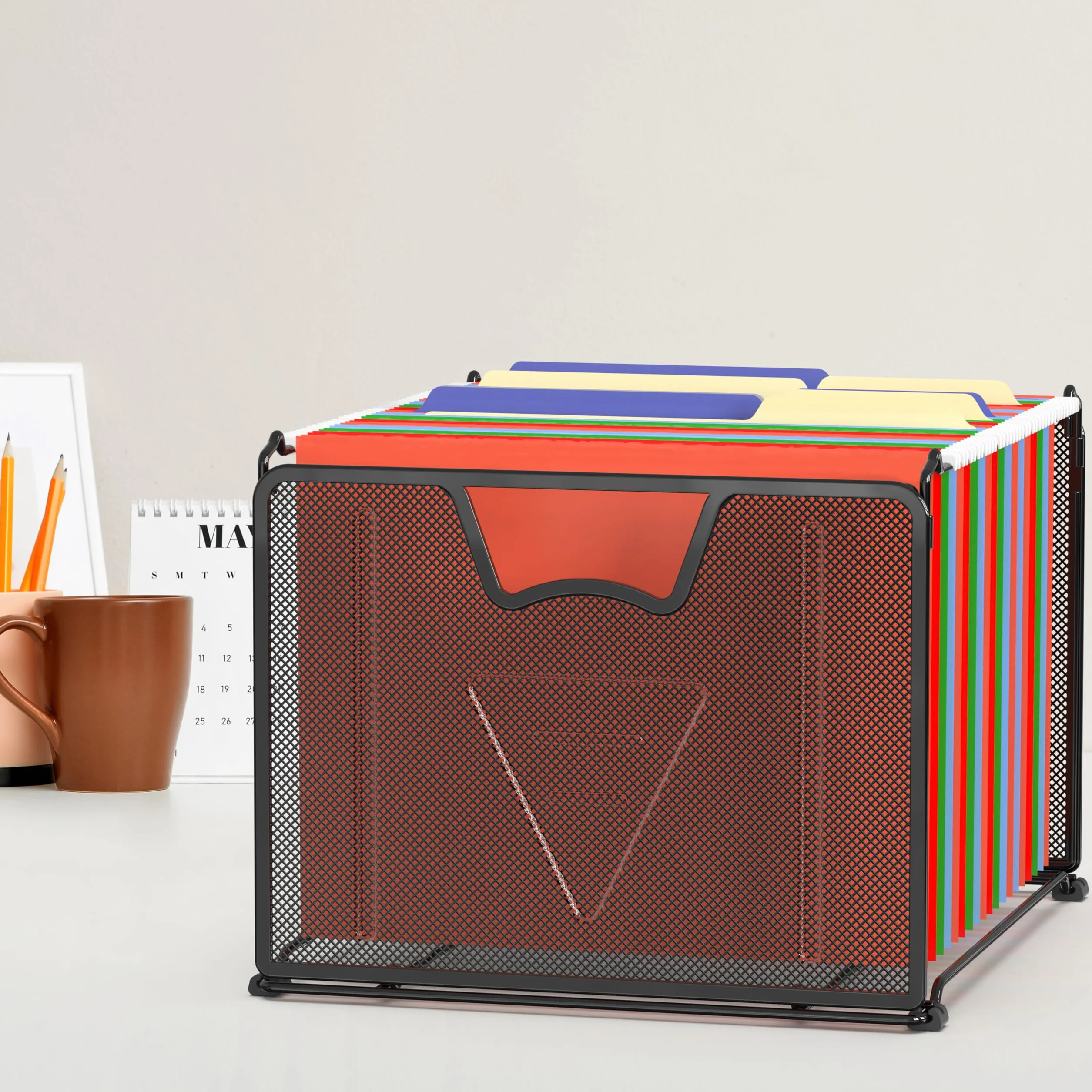 Simple Houseware Wiszący organizer na dokumenty czarny