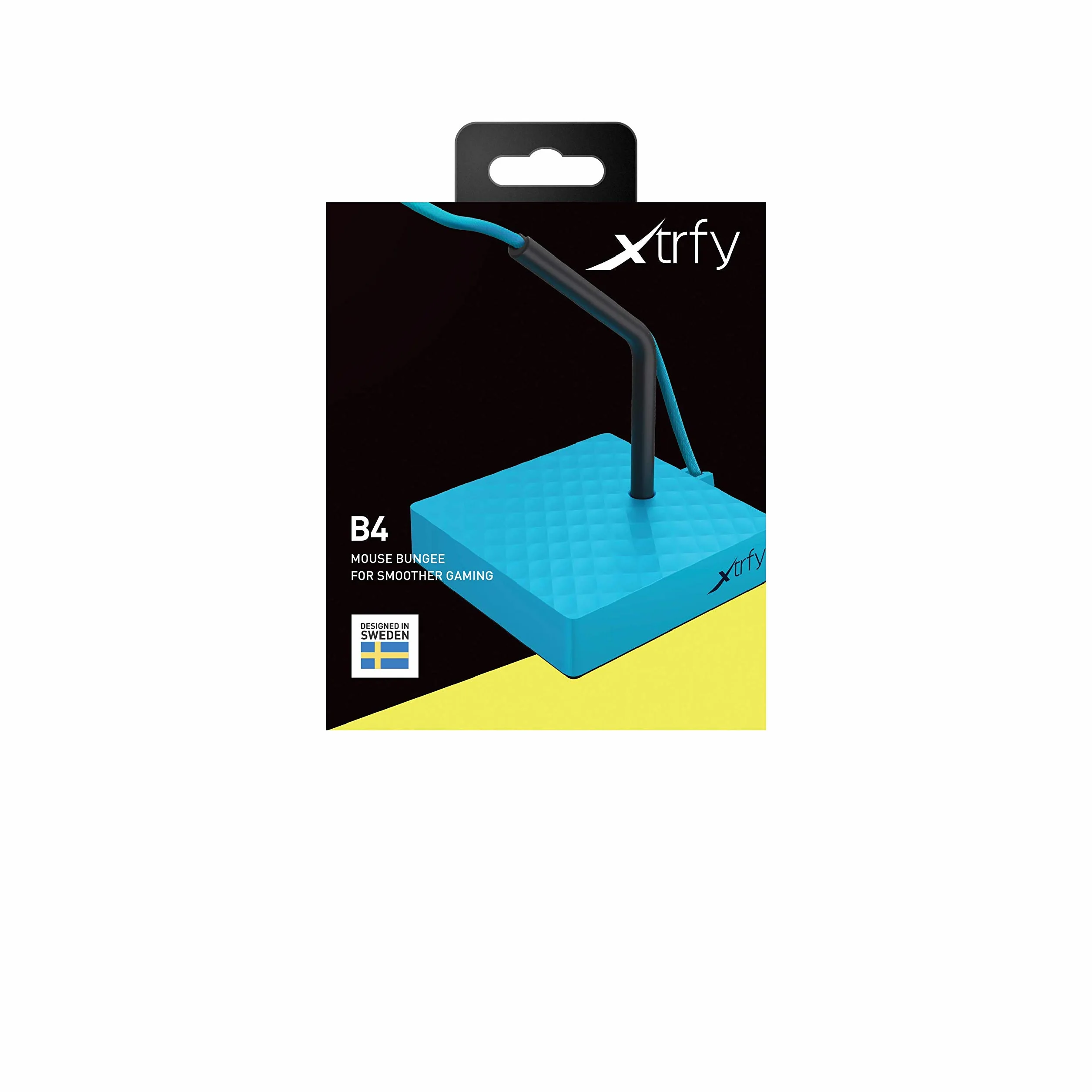 Xtrfy B4 Mouse Bungee, elastyczny uchwyt na kabel myszy, antypoślizgowy, Miami Blue