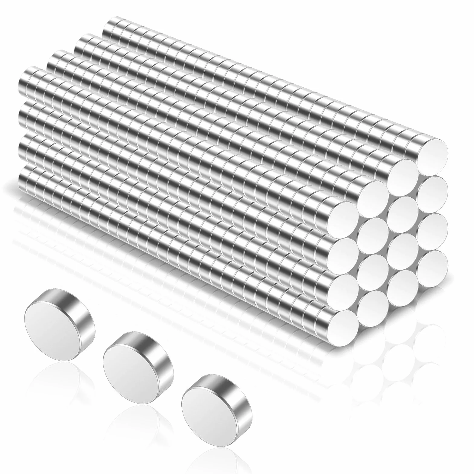 360 sztuk magnesów neodymowych, bardzo mocne, 4 × 2 mm, mini magnesy, mocne, okrągłe, do lodówki, tablic suchościeralnych, tablic korkowych, do biura