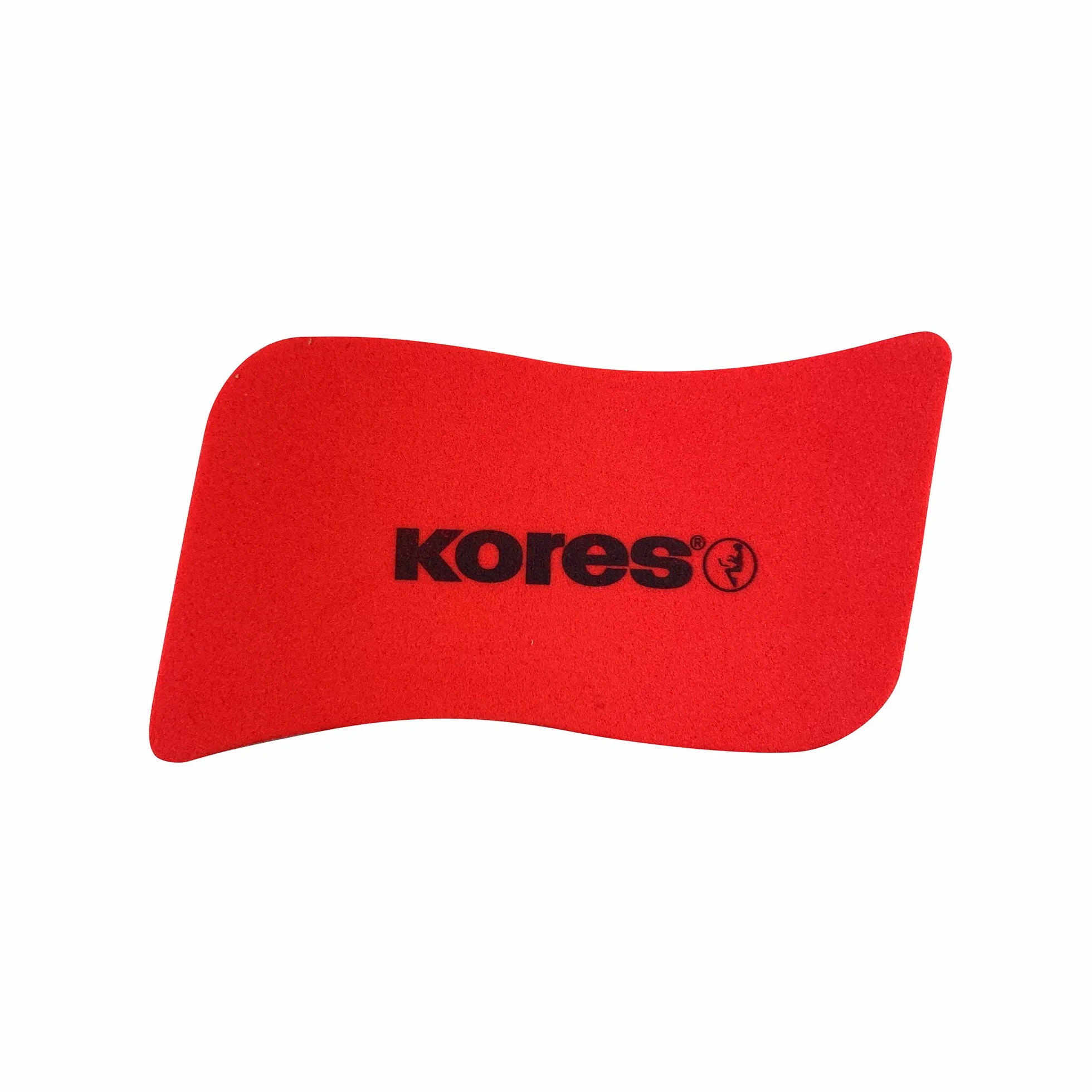 Kores 20860 Gąbka do Tablic, Czerwony, 100 x 70 x 20 mm