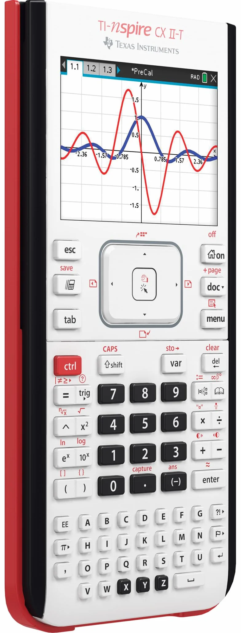 Texas Instruments Ti-Nspire Cx Ii-T NSCX2/FC/6E8/A Kalkulator Naukowy, Biały, 19 x 9 x 2 cm