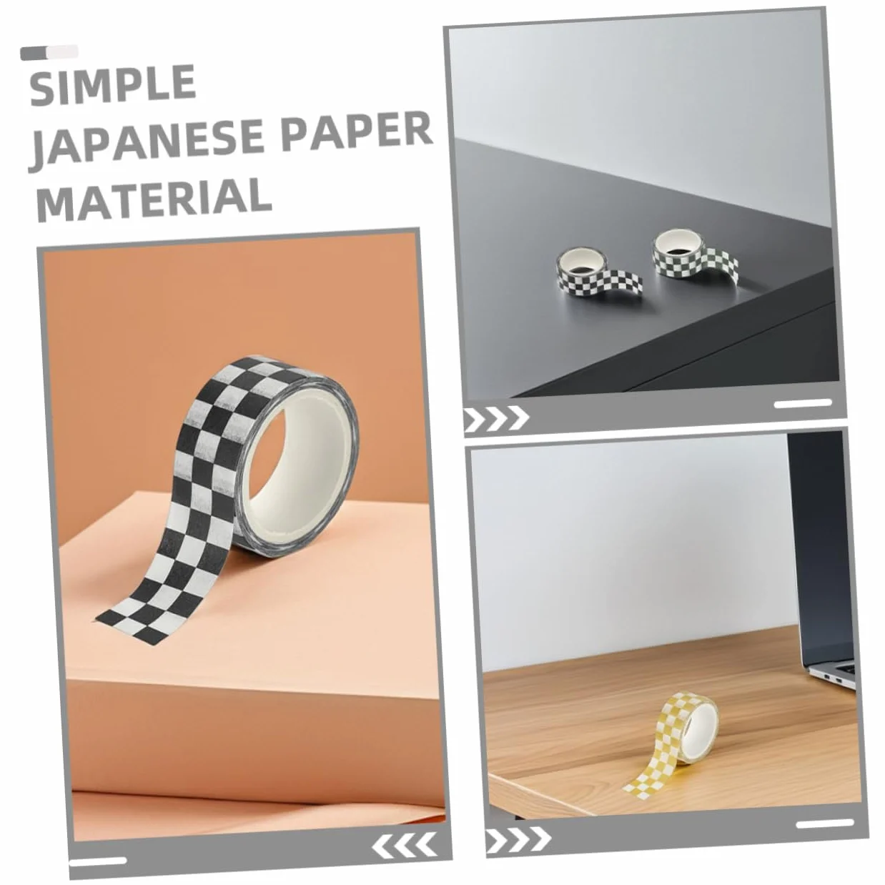 Lurrose 5 Rolek Kwadratowa Taśma Washi Zapisywalna Taśma Washi Naklejki Do Planowania Dozownik Taśmy Stacjonarnej Zabytkowe Materiały Do ​​​​dziennikarstwa Naklejki Waski Whisper Paper