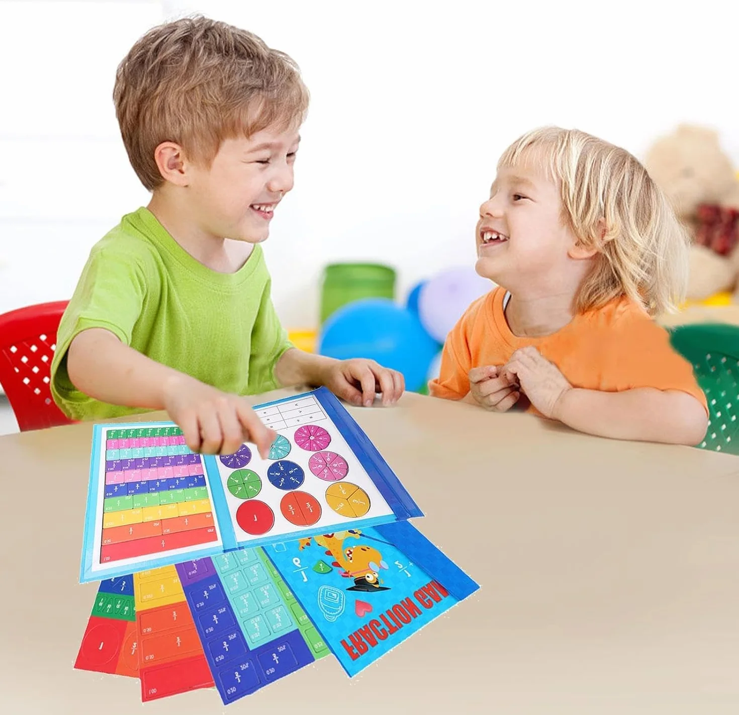 Magnetyczne materiały dydaktyczne do liczenia ułamków dla dzieci 3+