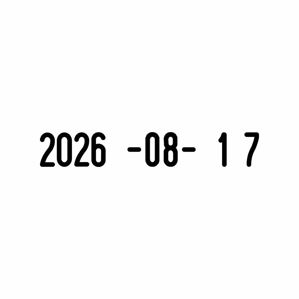 Trodat Printy 4810 ISO Datownik Samotuszujący, (wersja daty w formacie: rok - miesiąc -dzień, np: 2023-02-18)
