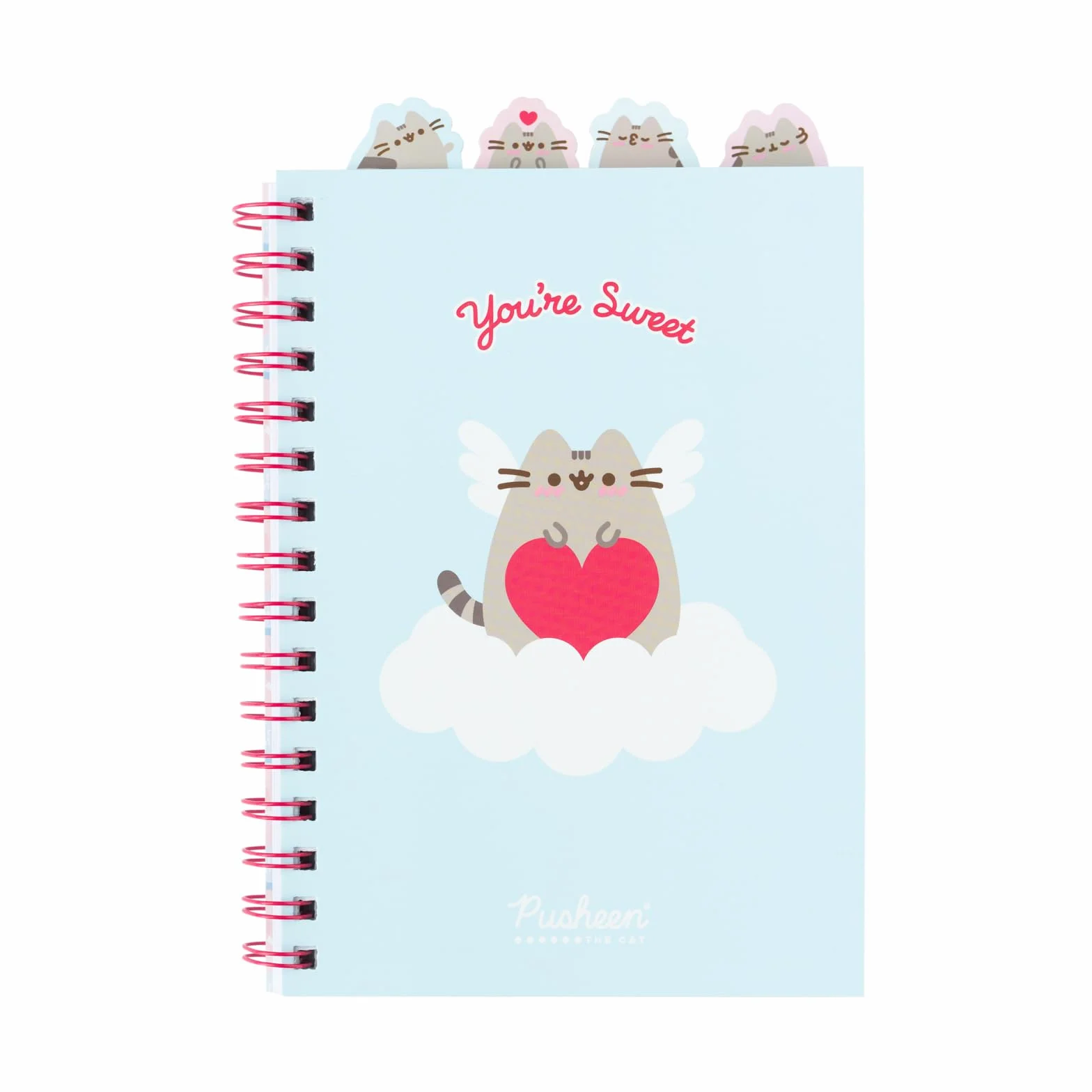 Grupo Erik Notatnik projektowy A5 z 4 przegrodami, artykuły pa Pusheen Cat, notatnik A5 z przegrodami, planer projektów, prezenty Pusheen dla miłośników kotów