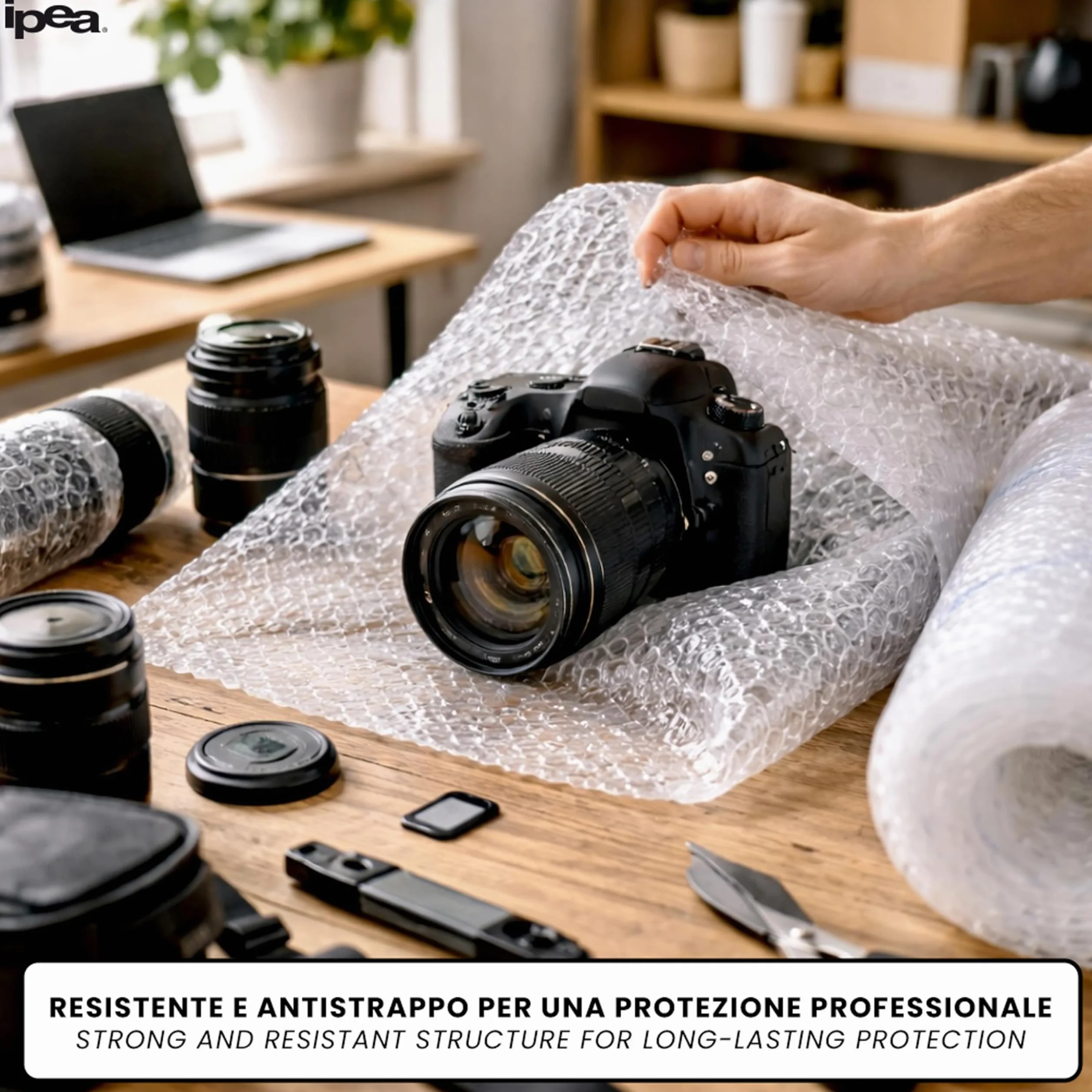 IPEA folia foliowa do pakowania i wysyłki – 10 metrów x 30 cm rolki – Made in Italy – pęcherzyki powietrza do ochrony, wyściółki, pakowania przedmiotów w transporcie – Odporny na rozdarcie i wstrząsy