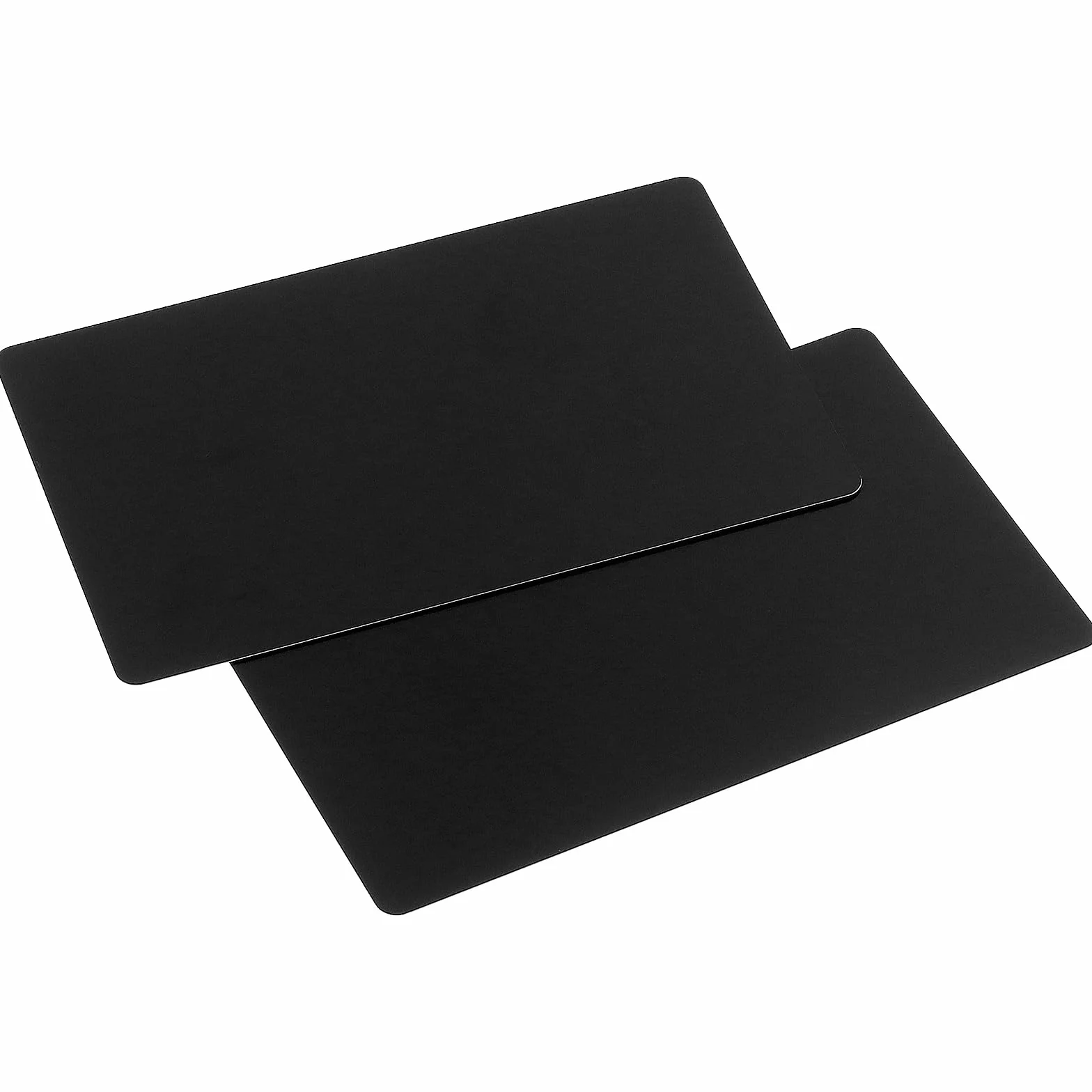 200 sztuk metalowych wizytówek czarnych, 86 x 54 x 0,21 mm, aluminiowe wizytówki, puste wizytówki, grawerowane laserowo, aluminiowe karty do kart VIP i klientów biurowych, kart podarunkowych