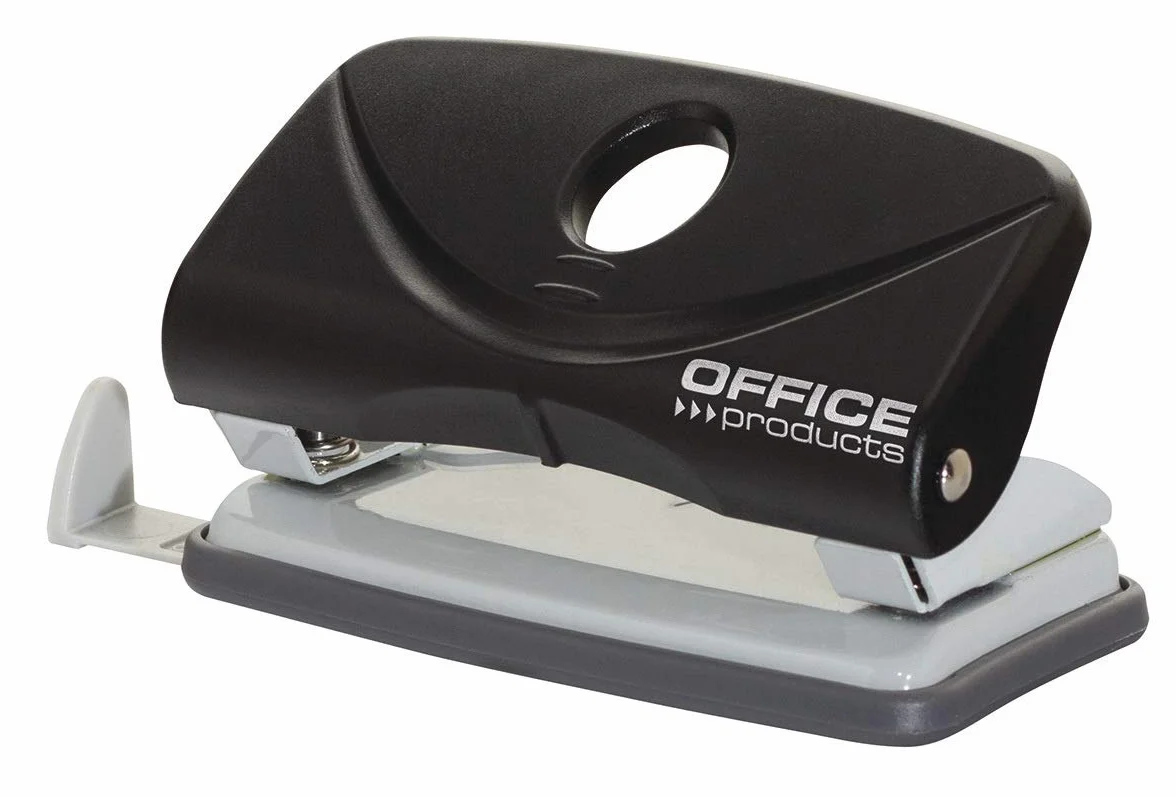 Dziurkacz OFFICE PRODUCTS Dziurkuje do 10 Kartek Plastik Czarny/Drobne Akcesoria Biurowe/Typ-Standard/Materiał-Metal/plastik/Ilość Kartek-10 / Kolor-Czarny/Rozmiar-A4/A5/A6/888
