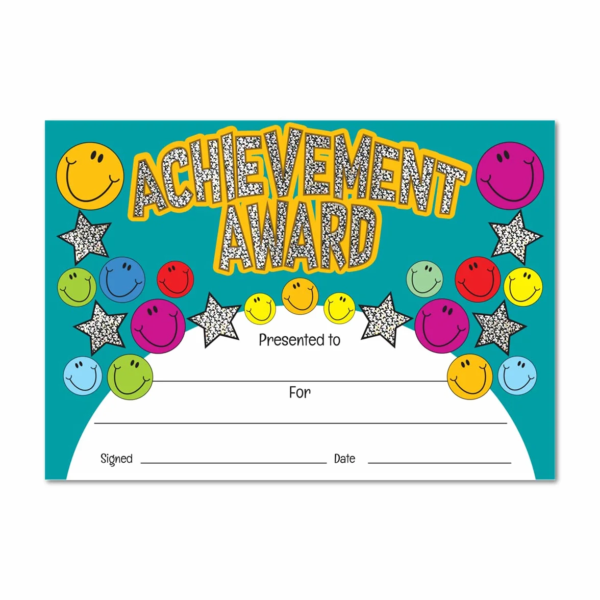 SuperStickers "Achievement Award" Sparkling Cerificate, certyfikaty A5, 20 sztuk.