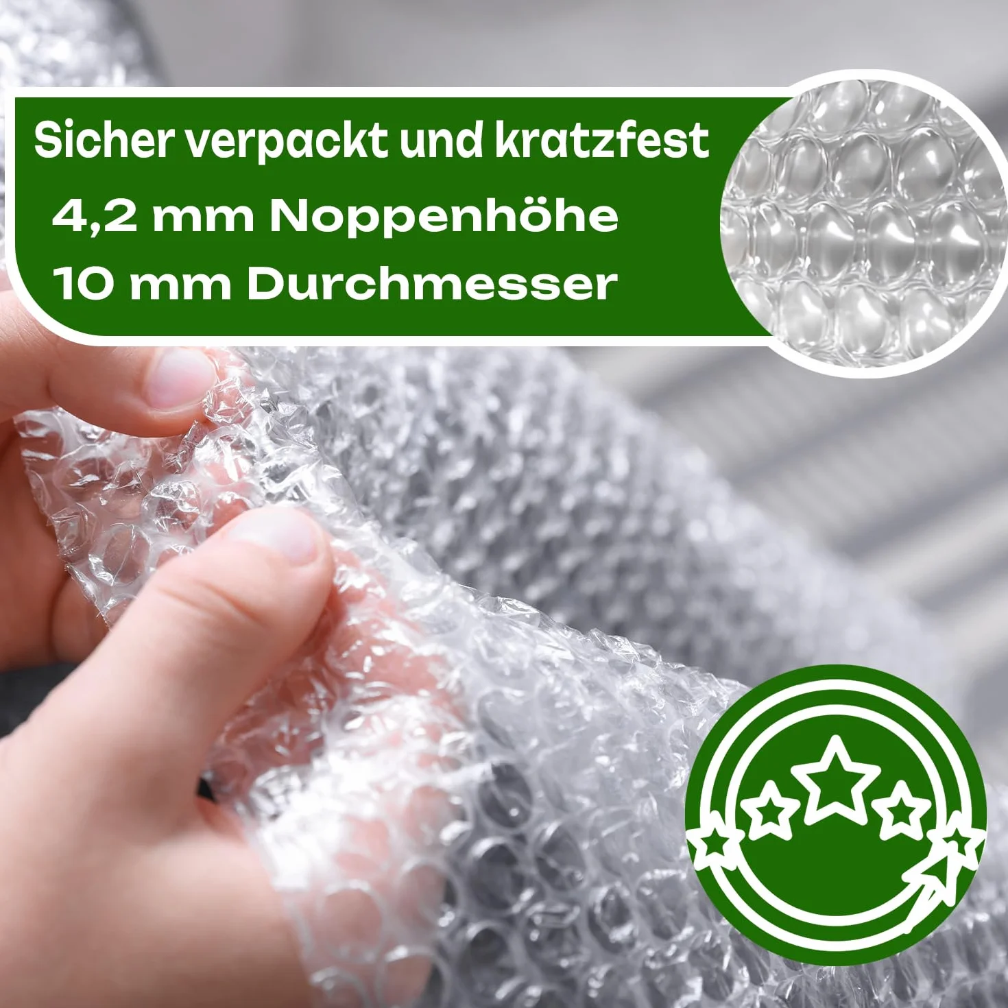 Folia bąbelkowa 100 m x 40 cm do pakowania wysyłki ochrony