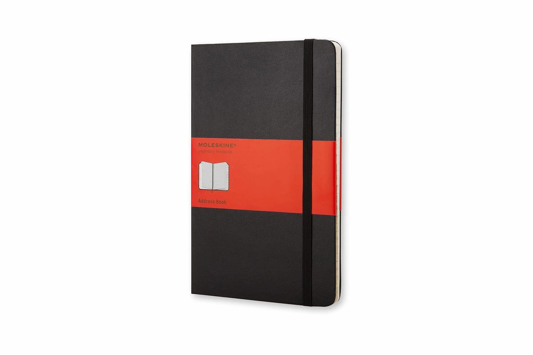 Moleskine Adressbuch Pocket Size liniert mit alphabetischem Register Gummiband-Verschluss