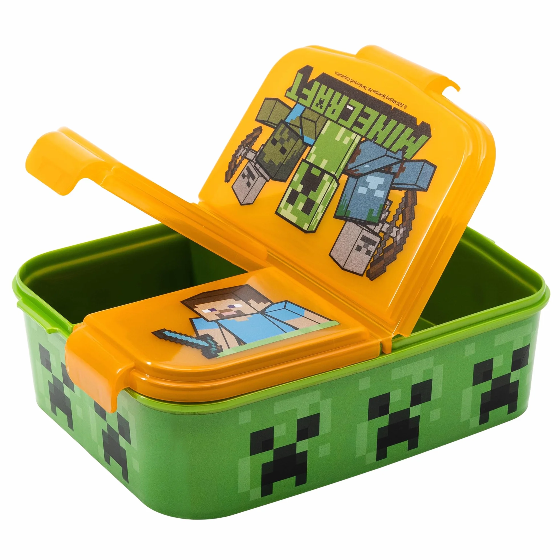 Stor Minecraft Pudełko na Posiłki, Wielokolorowy, 19.5 x 16.5 x 6.7 cm