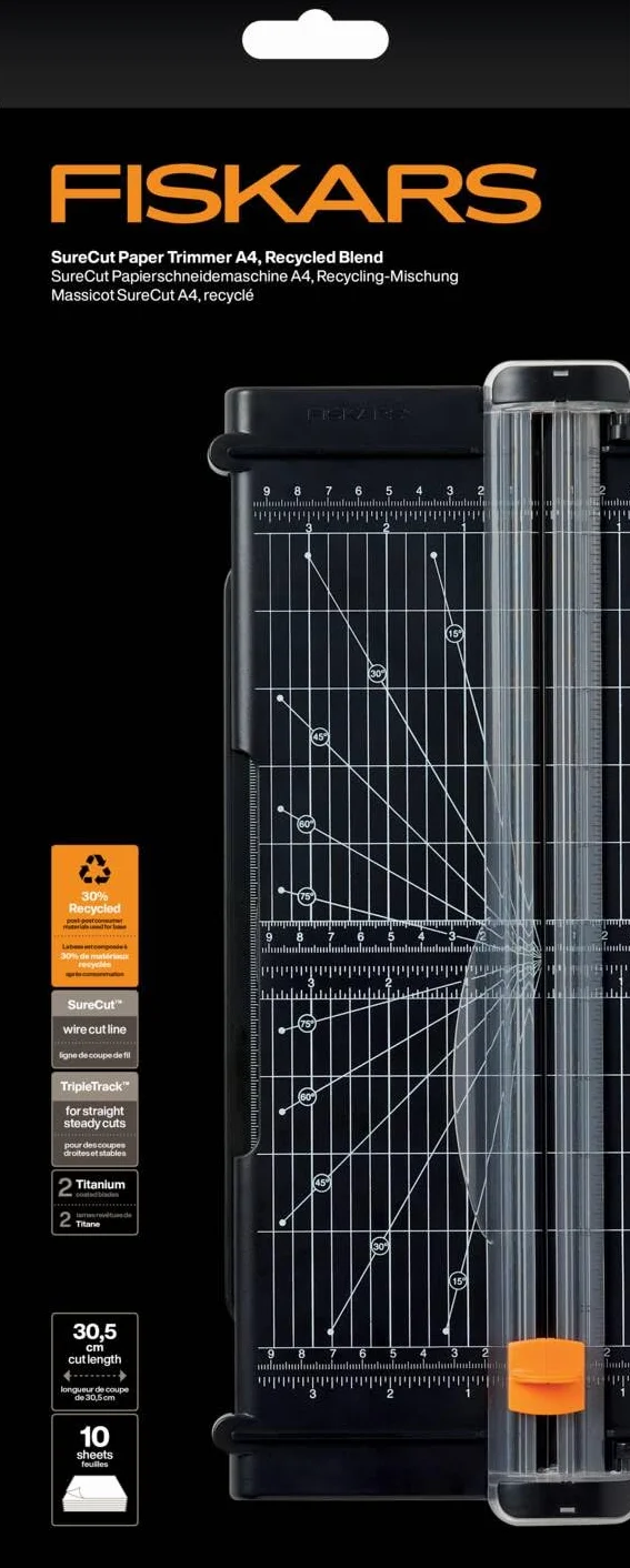 Fiskars Trymer SureCut A4 z mieszanki recyklingowej