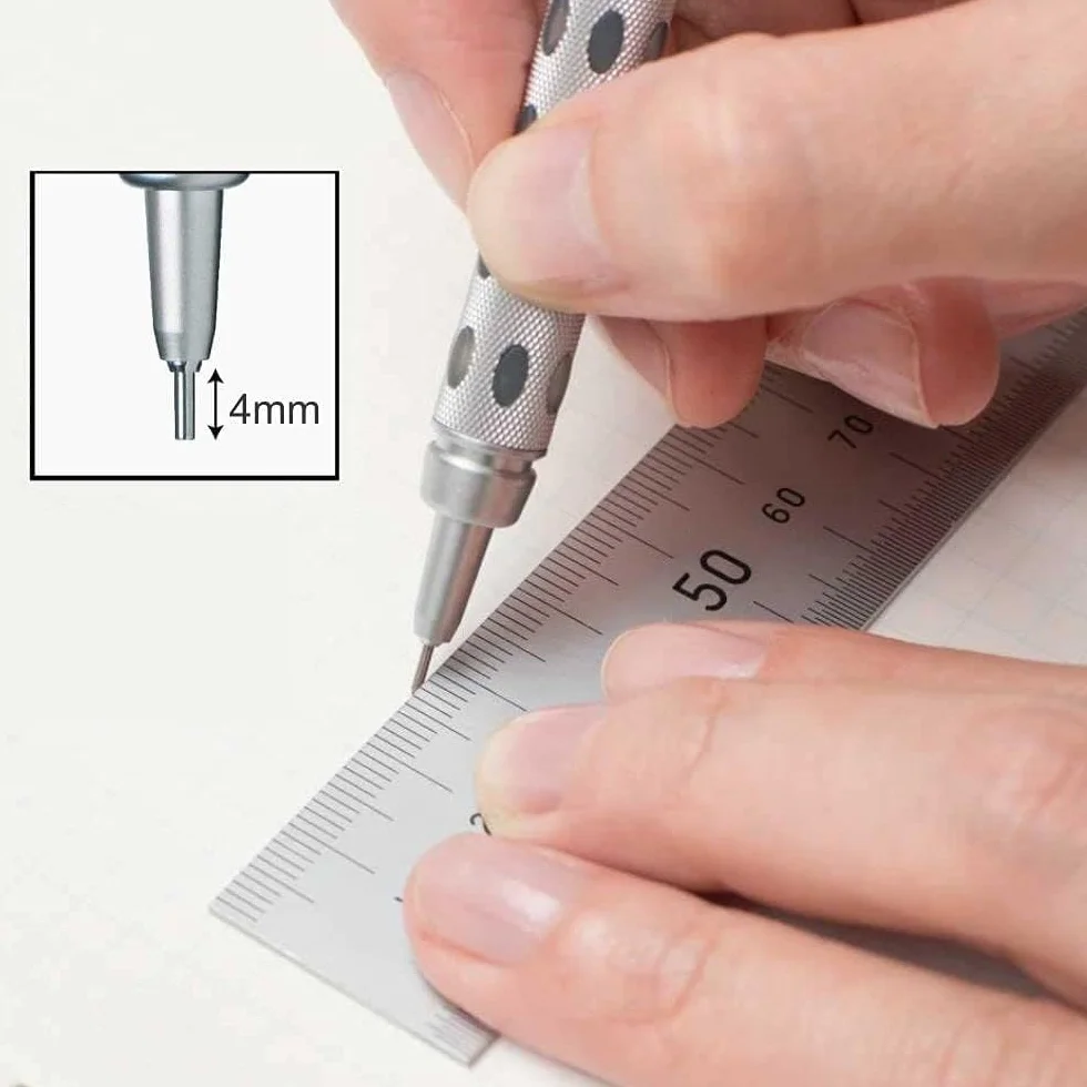 Pentel GraphGear1000 PG1017C ołówek automatyczny 0,7 mm stal nierdzewna