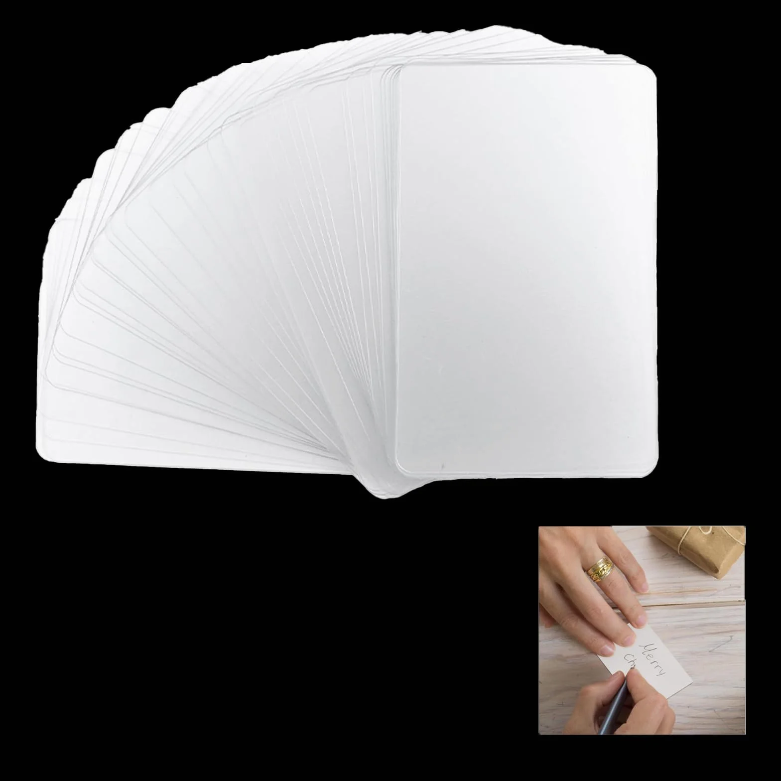 Puste karty PCW plastikowe karty identyfikacyjne 50 sztuk białe do drukarki kart