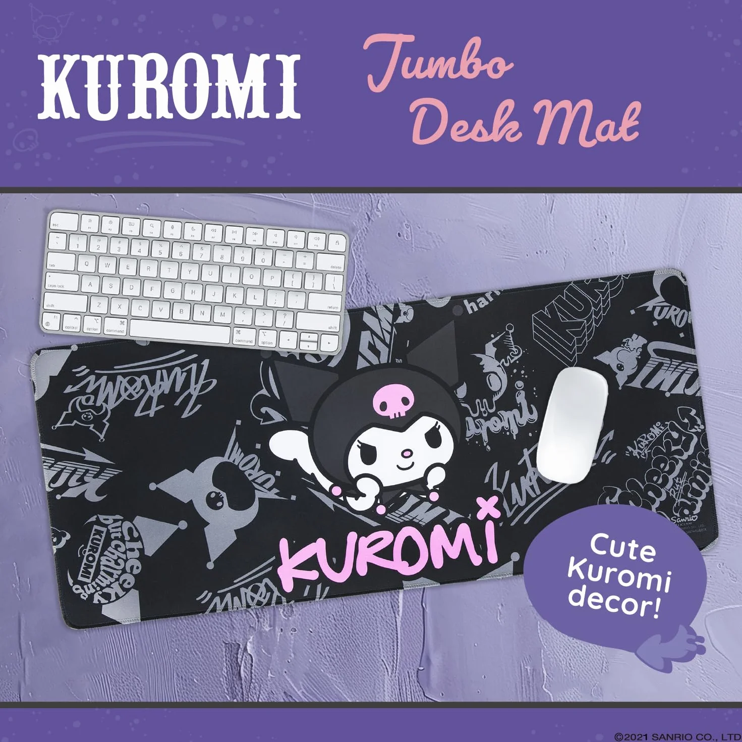 Hello Kitty Jumbo Kuromi podkładka na biurko 70 x 30 cm