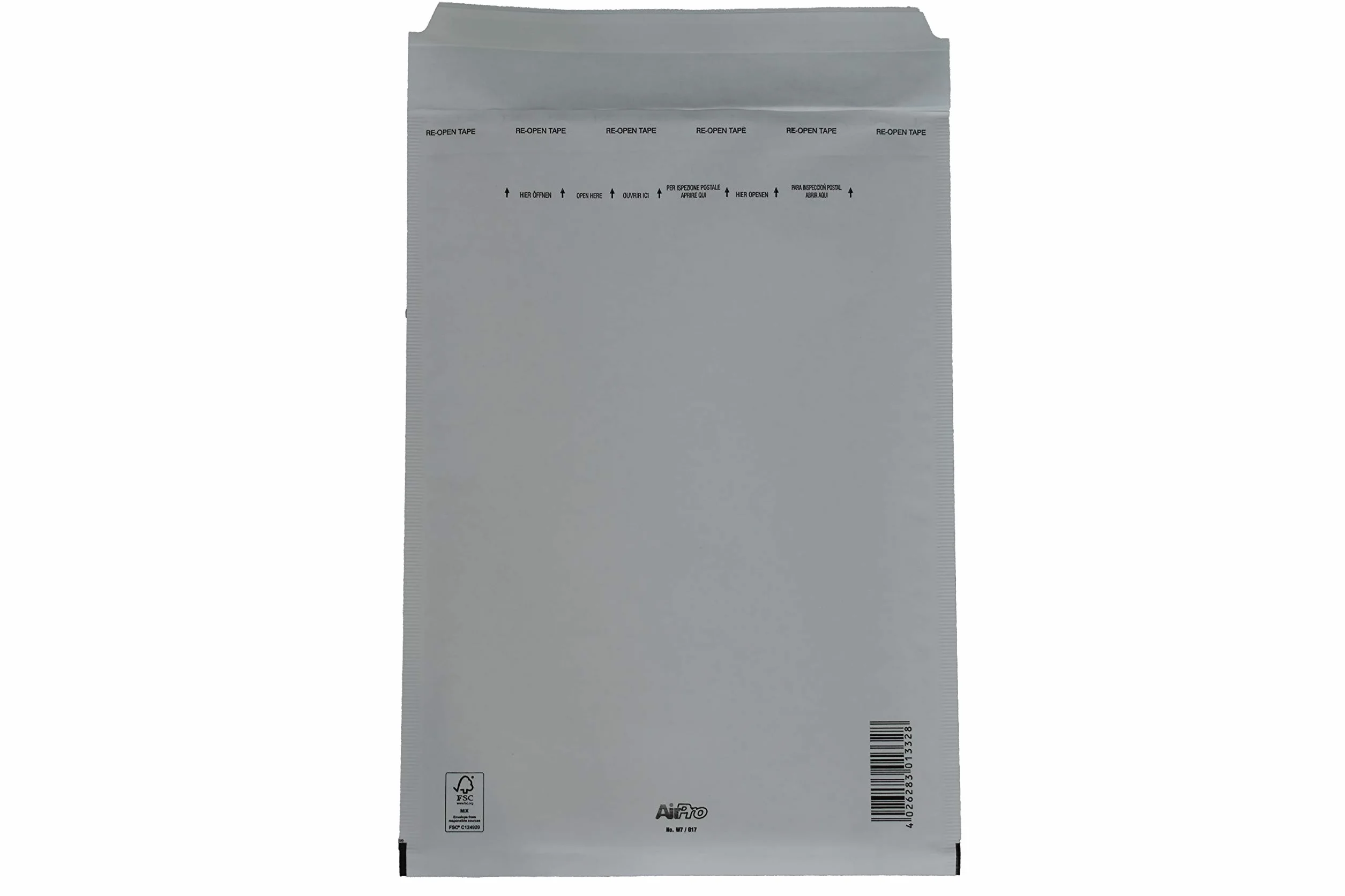 SmithPackaging Koperty wyściełane bąbelkami A4, białe, 230 mm x 340 mm, 5 sztuk